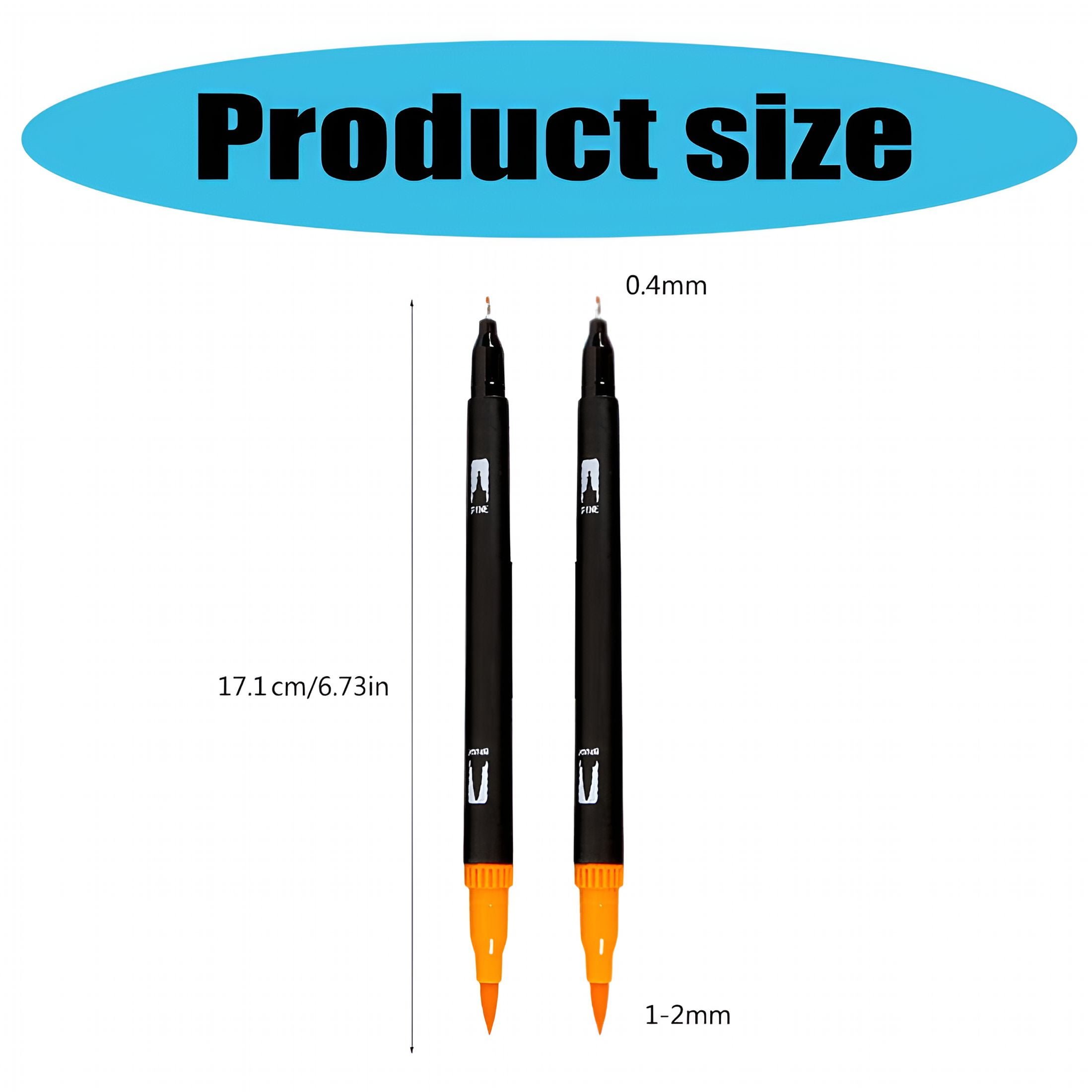CCOCC Double Ended Brush Pen Marker Set for Calligraphy and Coloring (100 Colors) mklui