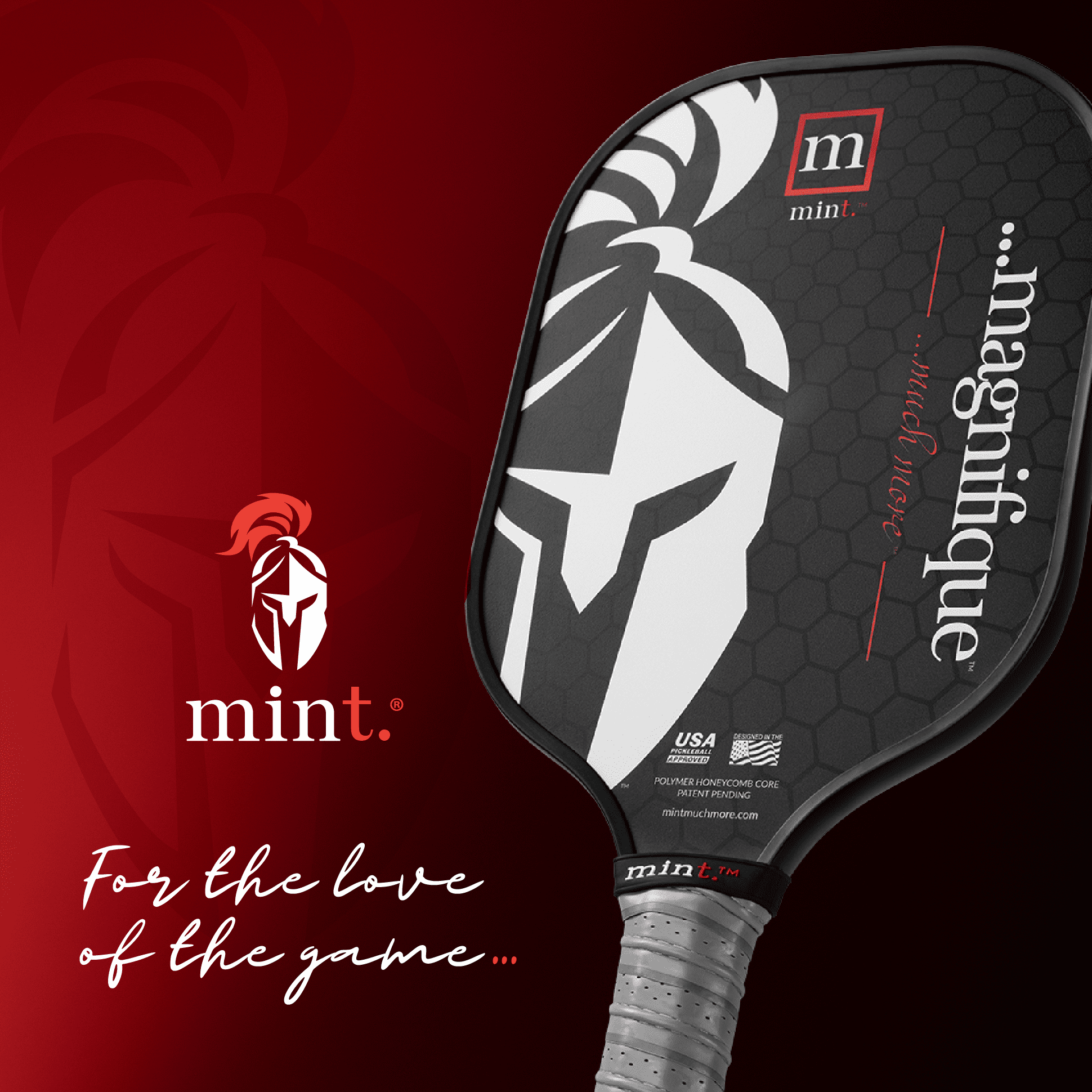 Mint Sport Magnifique Pickleball Paddle (Black, 8.1 oz) 4sfi4