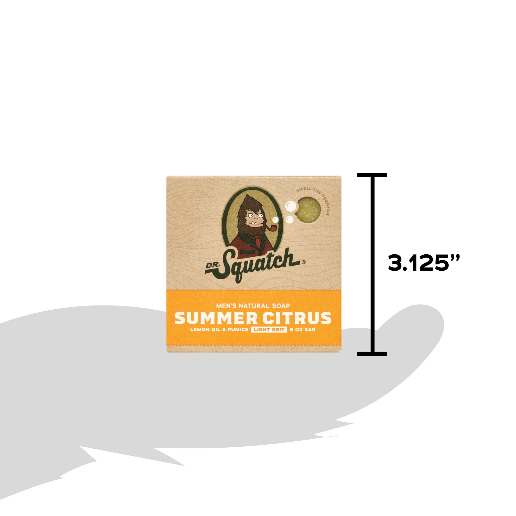 Dr. Squatch Men's Natural Bar Soap, Exfoliating Citrus Body Wash, Summer Citrus (5 oz) p6s8p