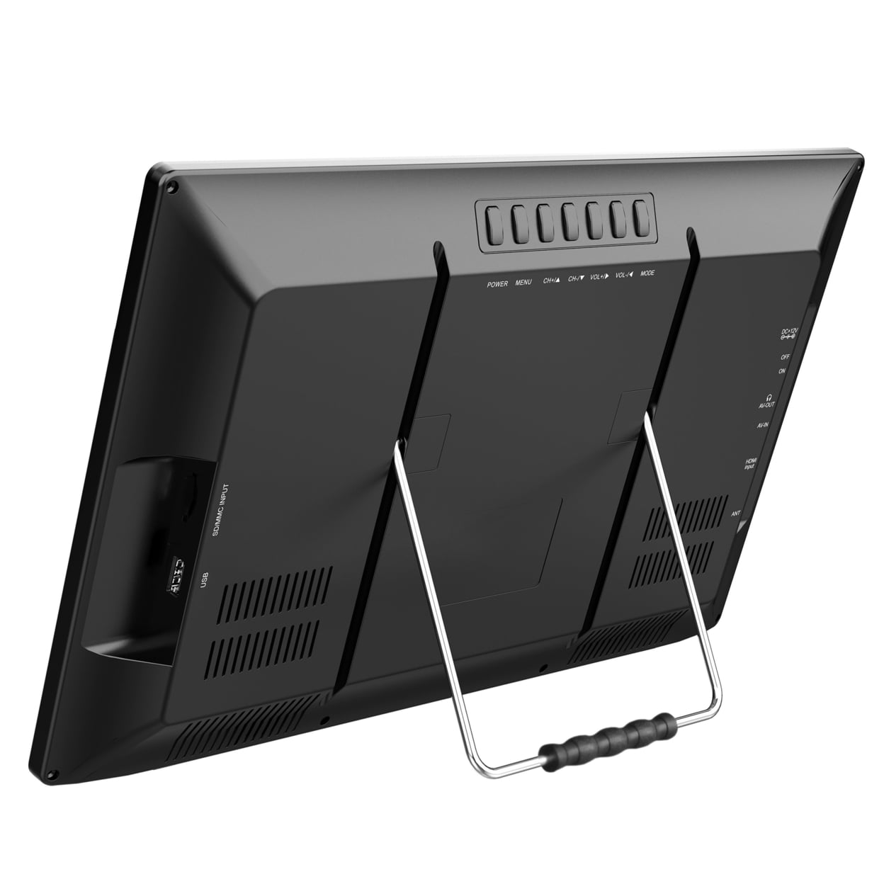 Supersonic 16-Inch Widescreen LED Portable TV with Rechargeable Battery, HDMI, USB, and FM Radio (Black, 16 in) hgony