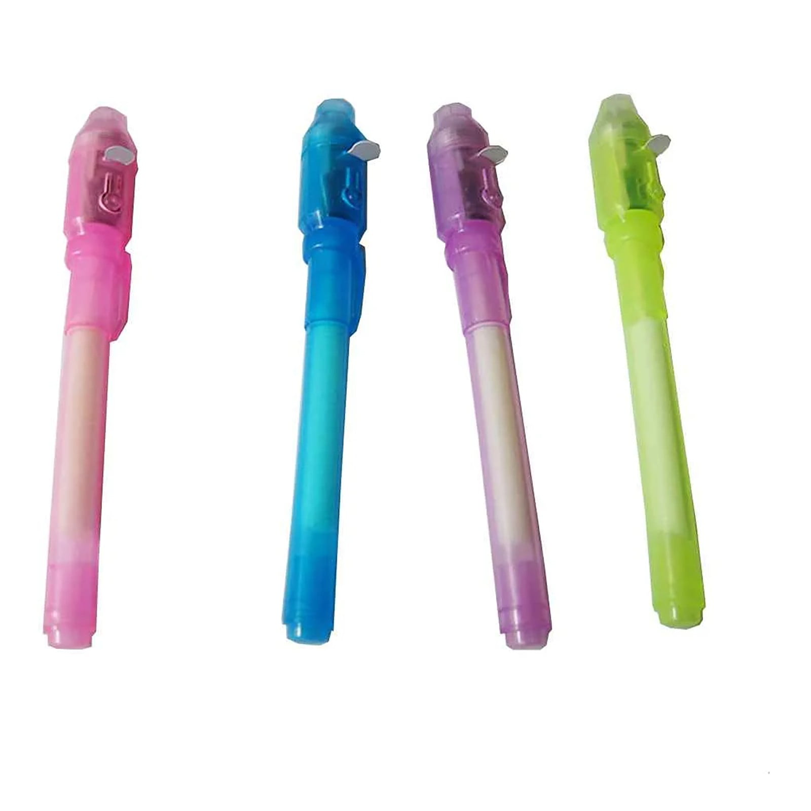 Meiiso Invisible Ink Pens with UV Light for Secret Messages and Spy Games (Pink, 4 Pack) deq9m