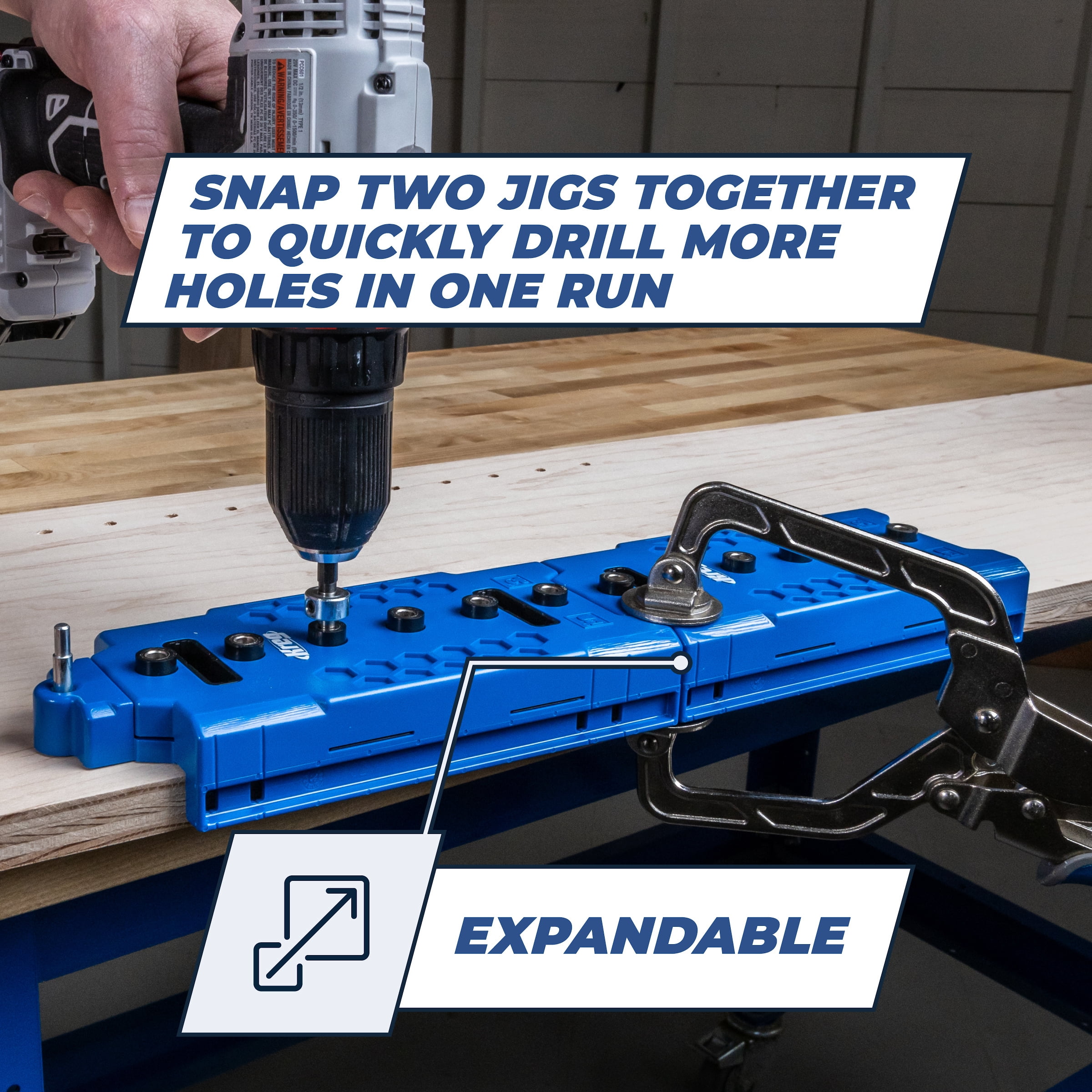 Kreg Shelf Pin Jig for Cabinetry (5mm, 1-1/4 in Spacing) q29rd