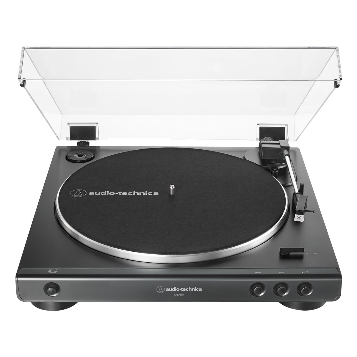 Audio-Technica AT-LP60XBT-BK Fully Automatic Belt-Drive Stereo Turntable with Bluetooth (Black) uzof4