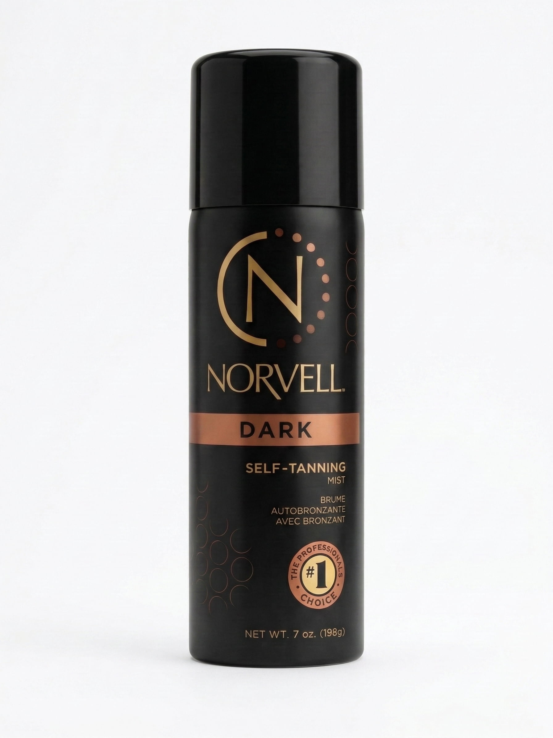 Norvell Dark Self Tanning Mist with Bronzer (Natural Finish, 7 oz) co1x2