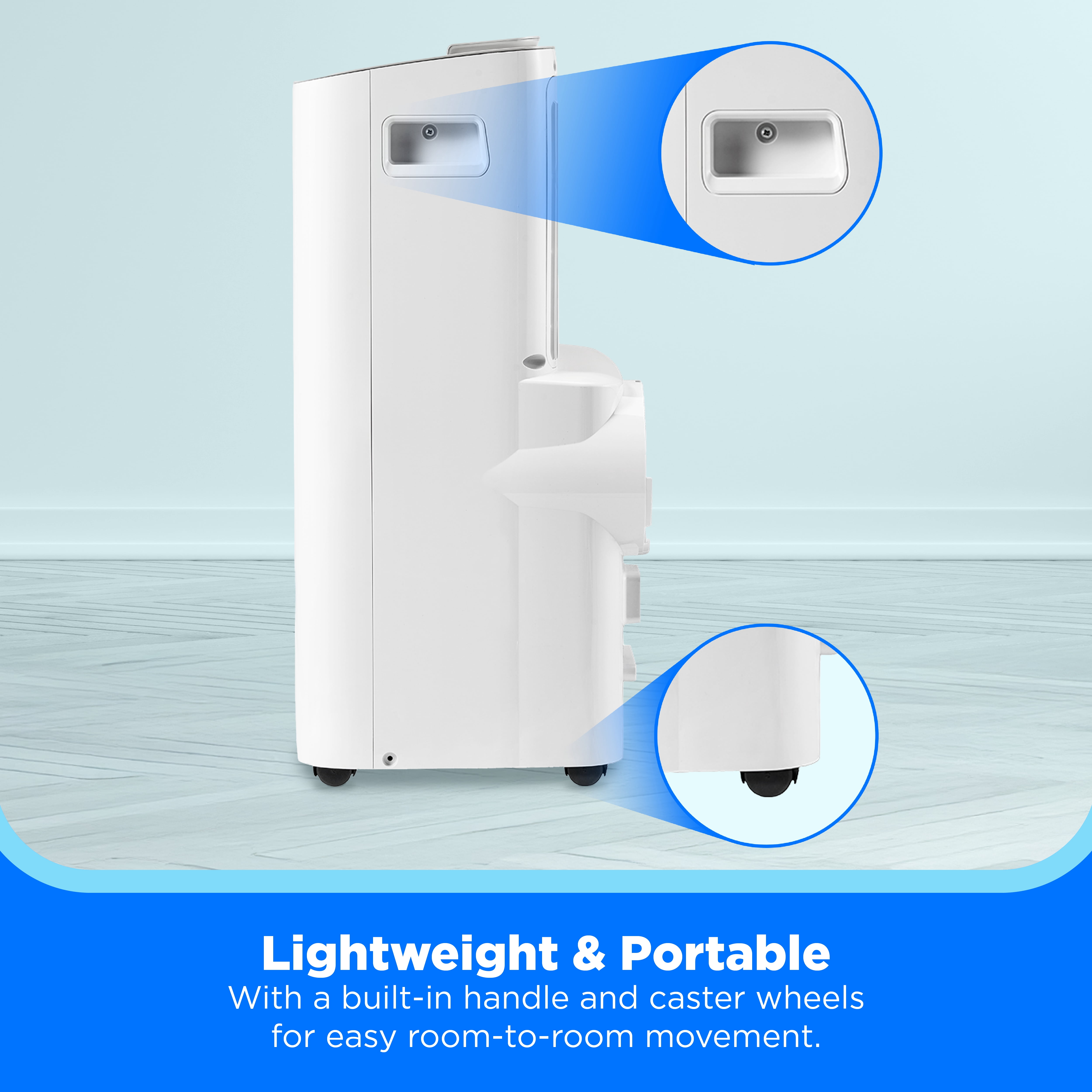 Midea 8,000 BTU SmartCool Portable Air Conditioner with Wi-Fi and Voice Control (White, 350 sq ft) wt46x