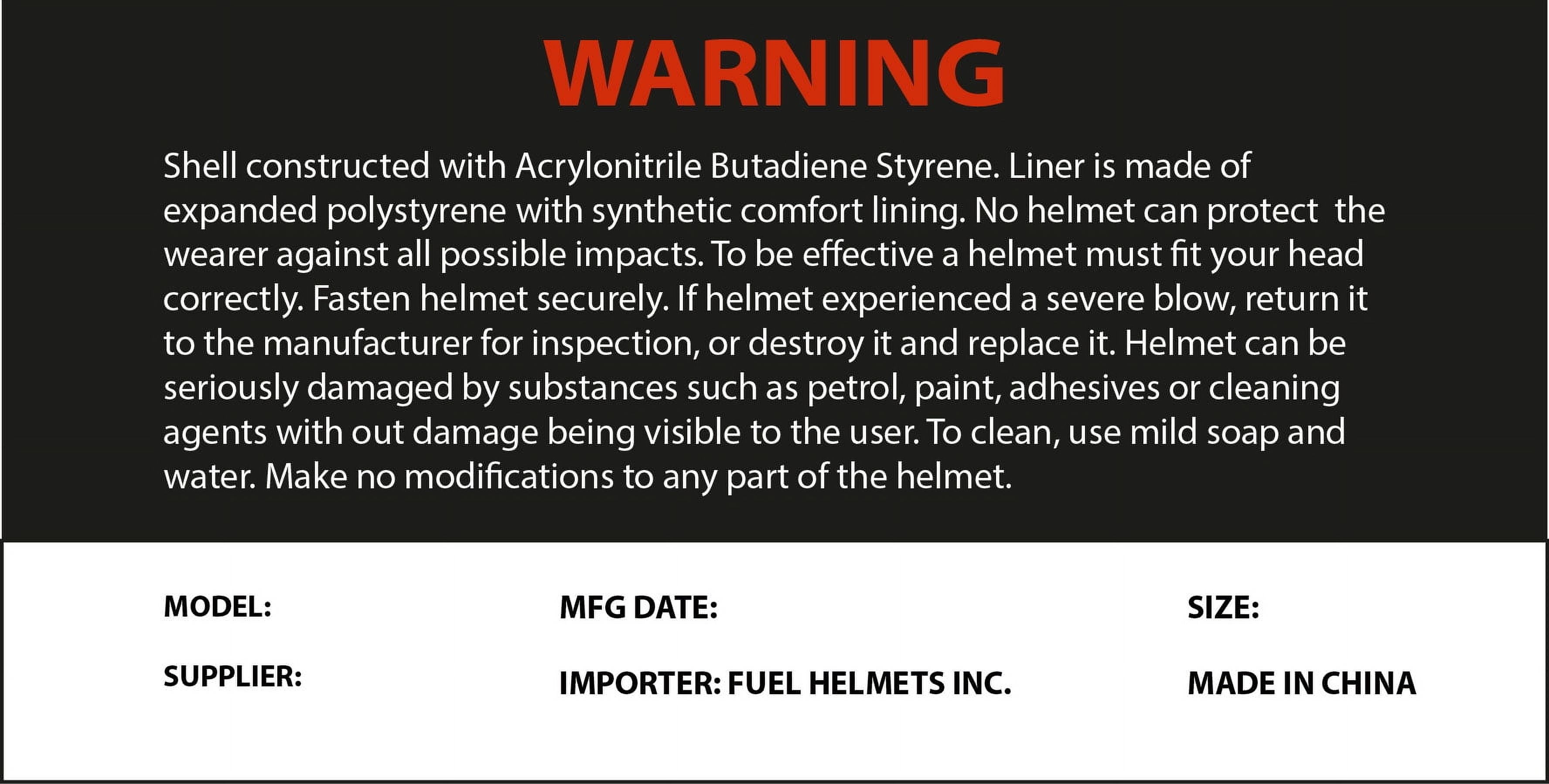 Fuel Helmets ACE Modular Motorcycle Helmet (Black, X-Large) hbc74 - Image 7