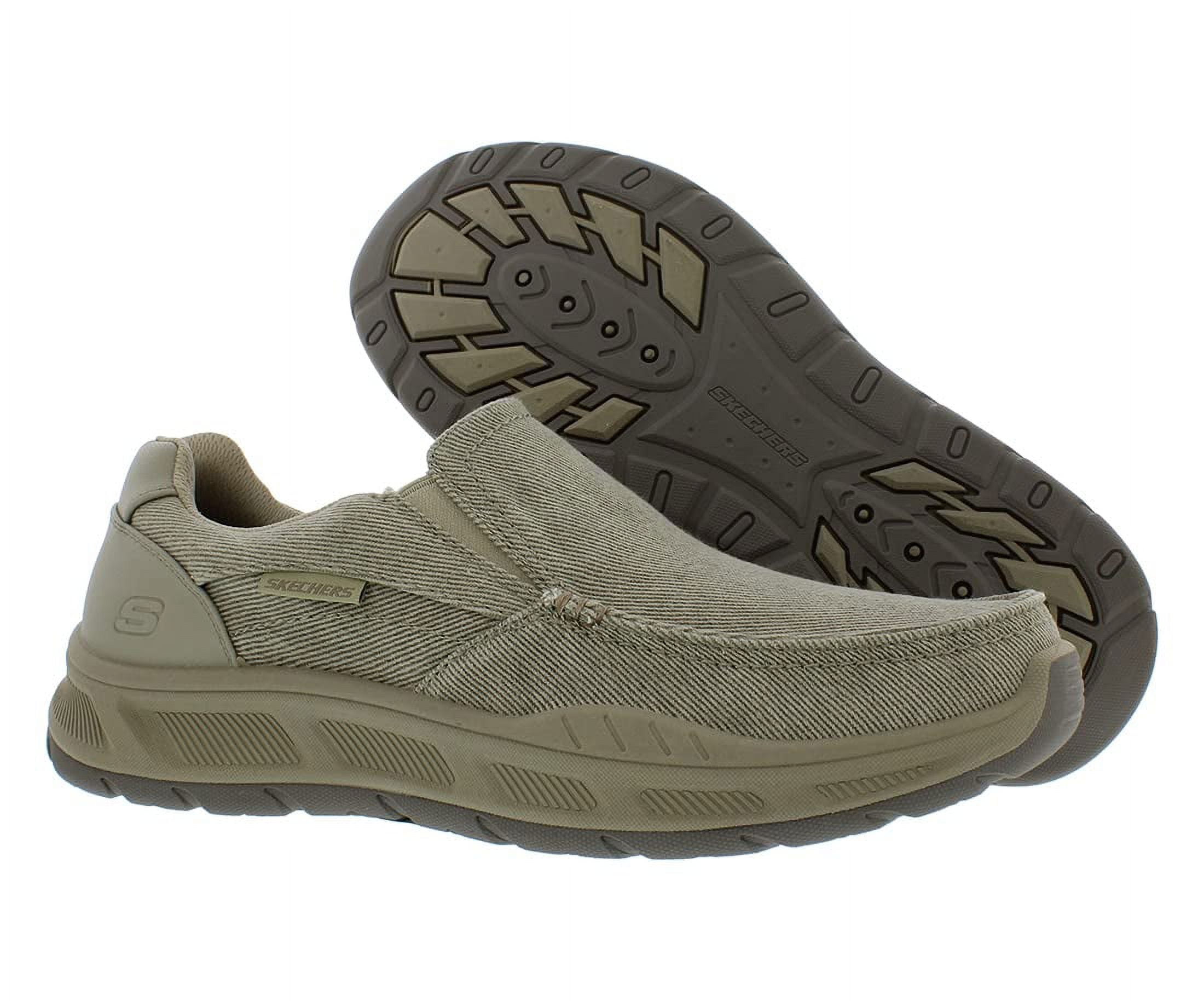 Skechers Men's Cohagen Vierra Relaxed Fit Slip-On Casual Loafer (Grey, 10 US) wl1tk