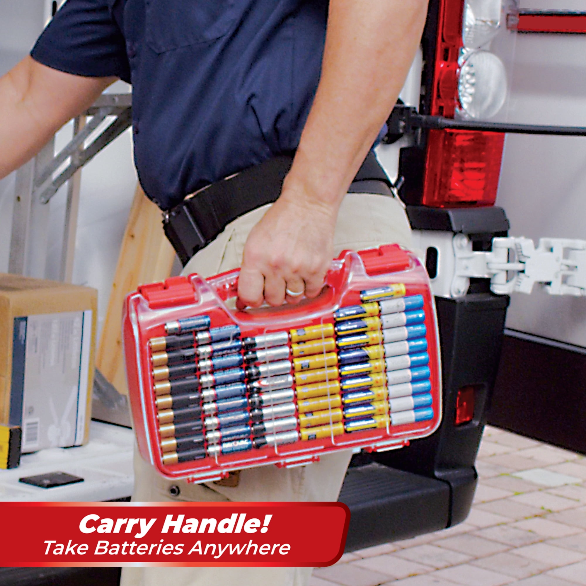 Battery Daddy Battery Storage Organizer Case with Tester (Holds 180 Batteries, Compact) 4wn70 - Image 2