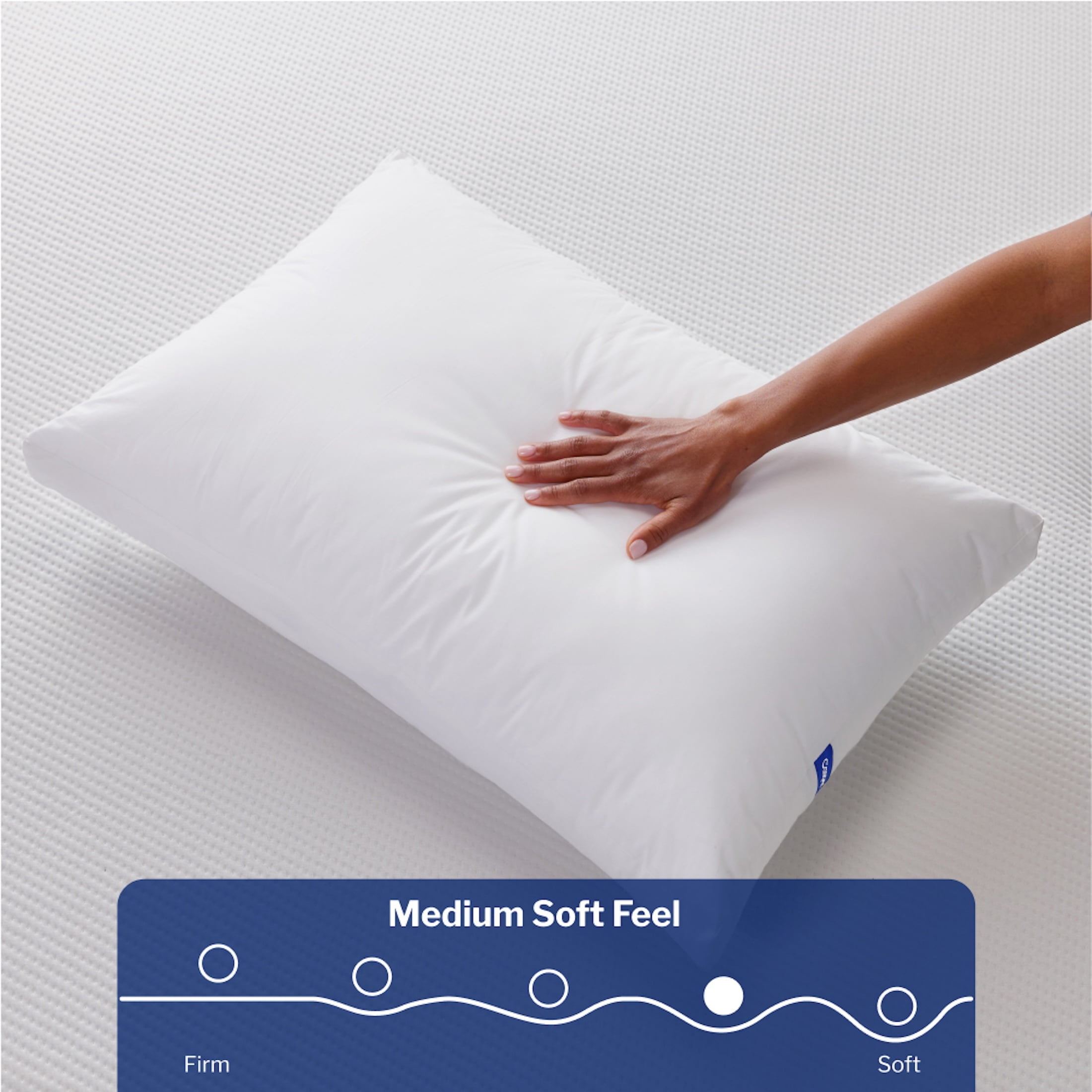 Casper Sleep Essential Pillow, Breathable Down Alternative Support (White, Standard) 4yk5k