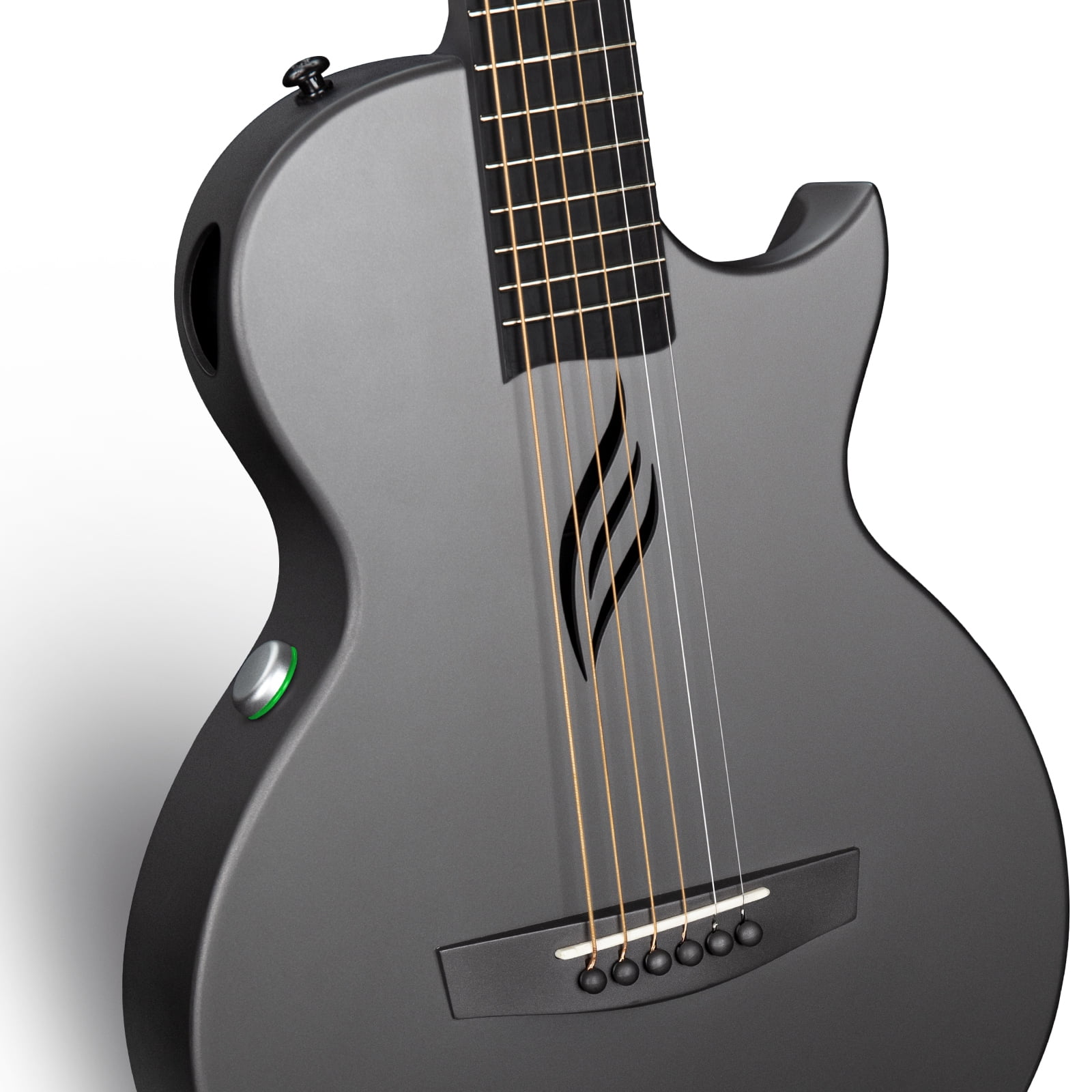 Enya NOVA Go SP1 Carbon Fiber Acoustic Electric Guitar with Smart AcousticPlus System (Black, 35 in) mf12q
