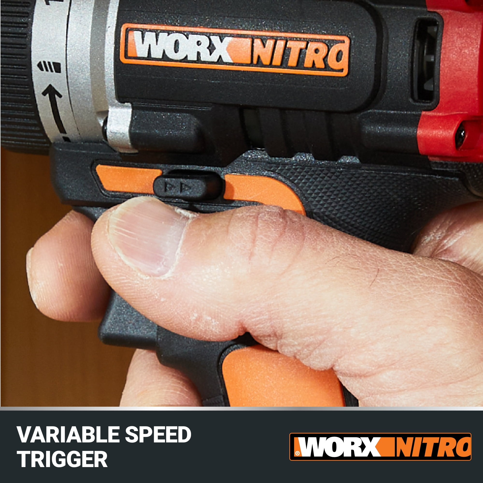 WORX Nitro WX130L.9 20V Compact Brushless 1/2 in Drill/Driver (Tool Only, 3 lb) q4264