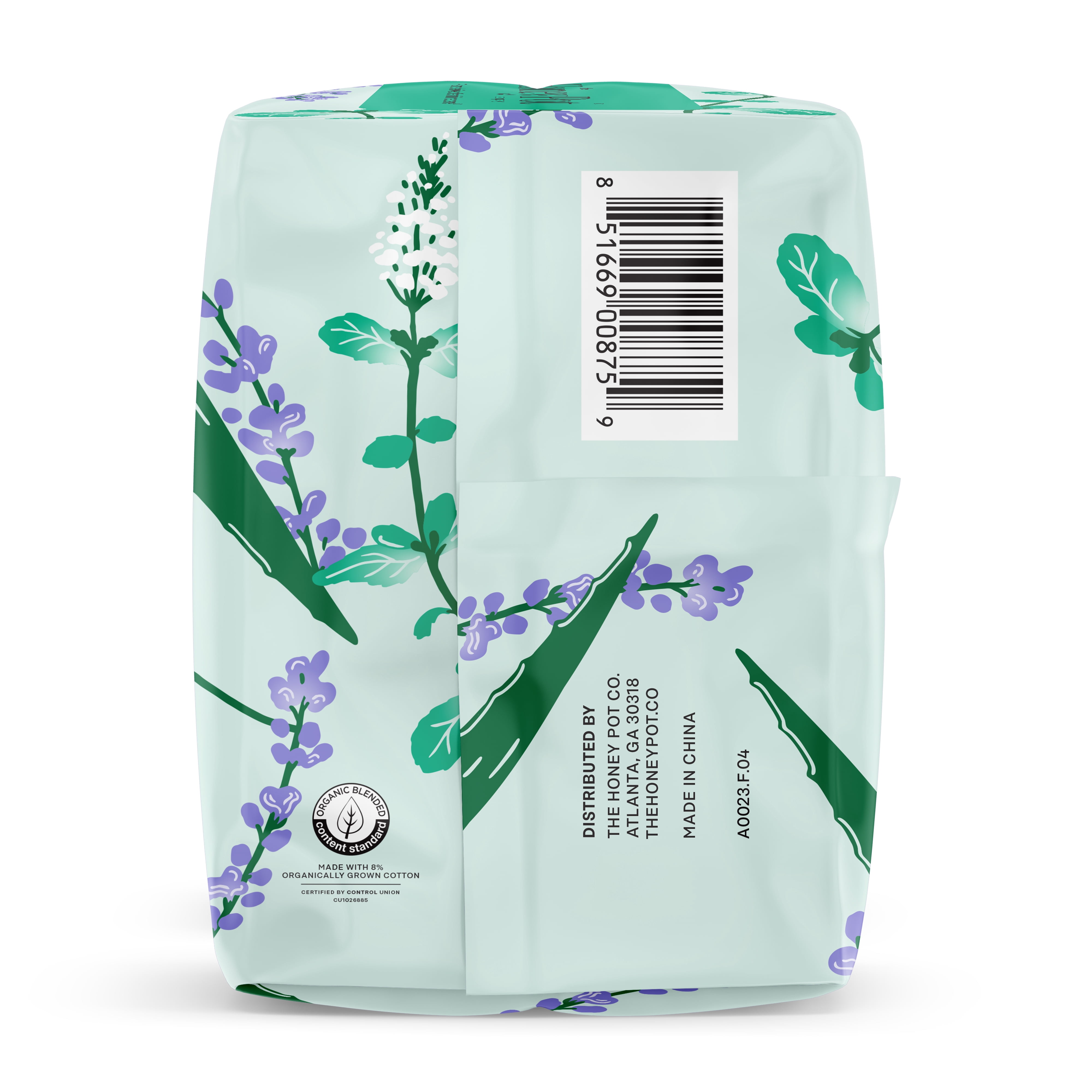 Honey Pot Organic Cotton Cover Herbal Infused Overnight Pads with Wings (12 Count) a0wwu