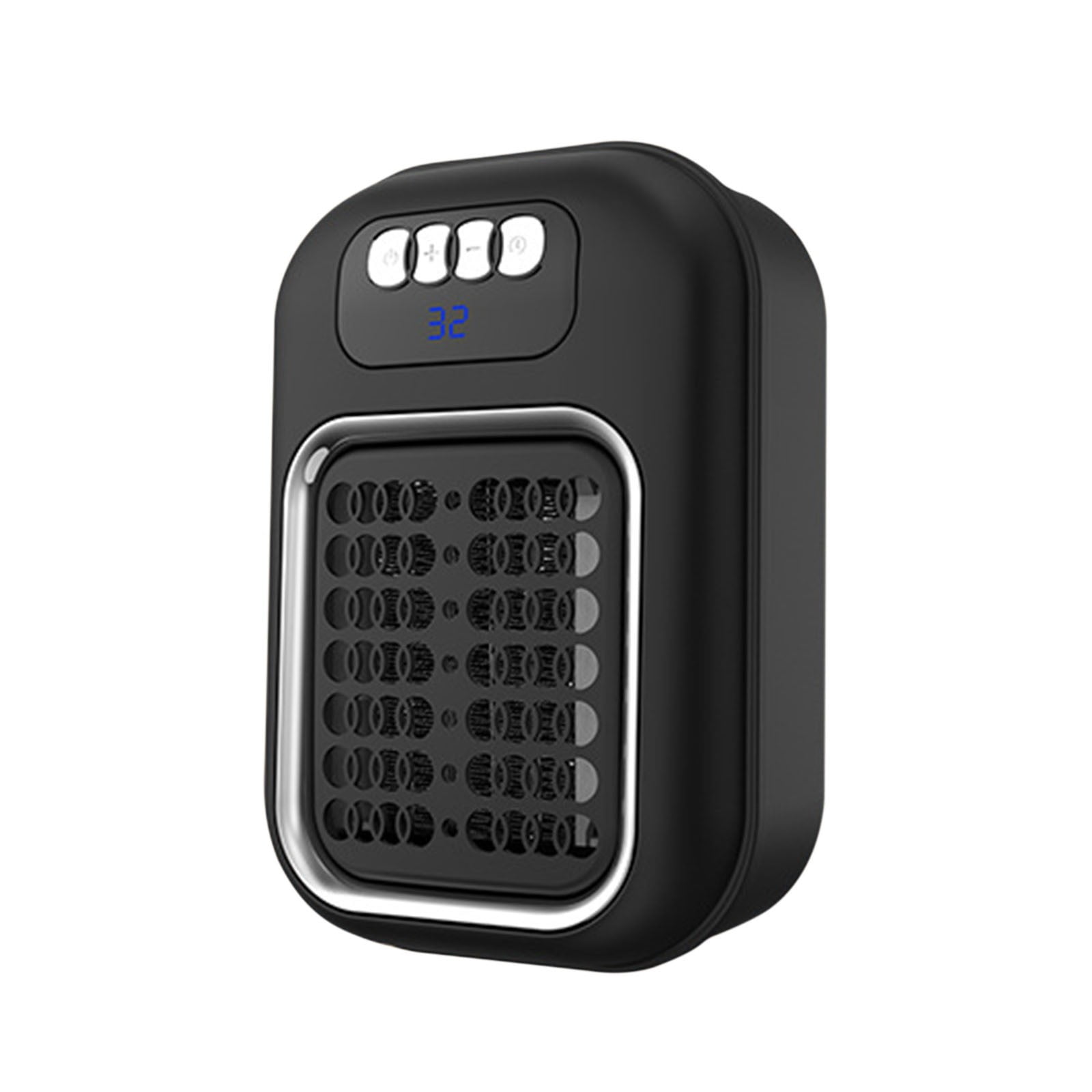 GBSELL 600W Mini Space Heater with Thermostat, Portable Electric Heater for Office and Bedroom (Black, 1 Unit) 4gqui