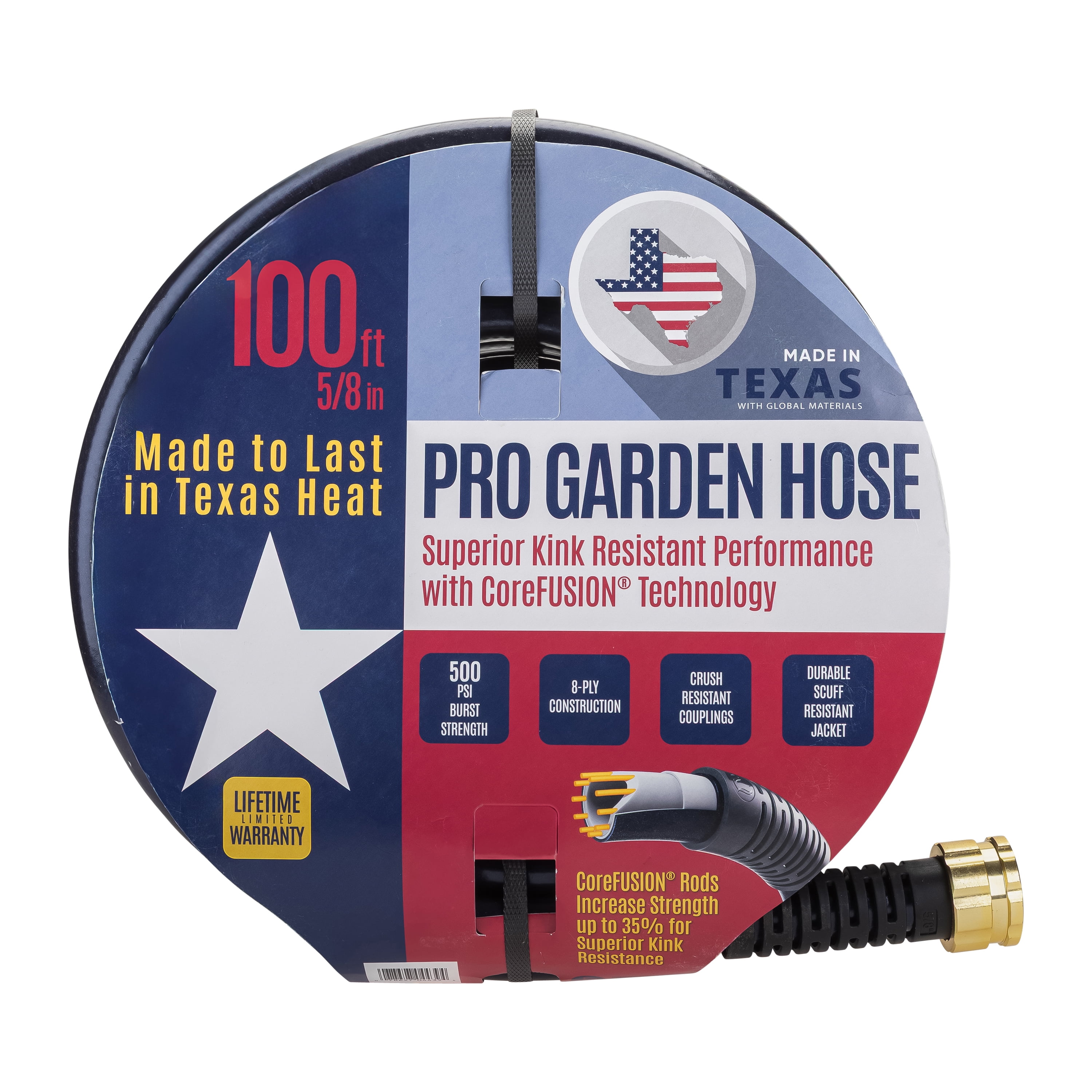 Swan Heavy-Duty Garden Hose with CoreFUSION Technology (Blue, 5/8 in x 100 ft) n4de4