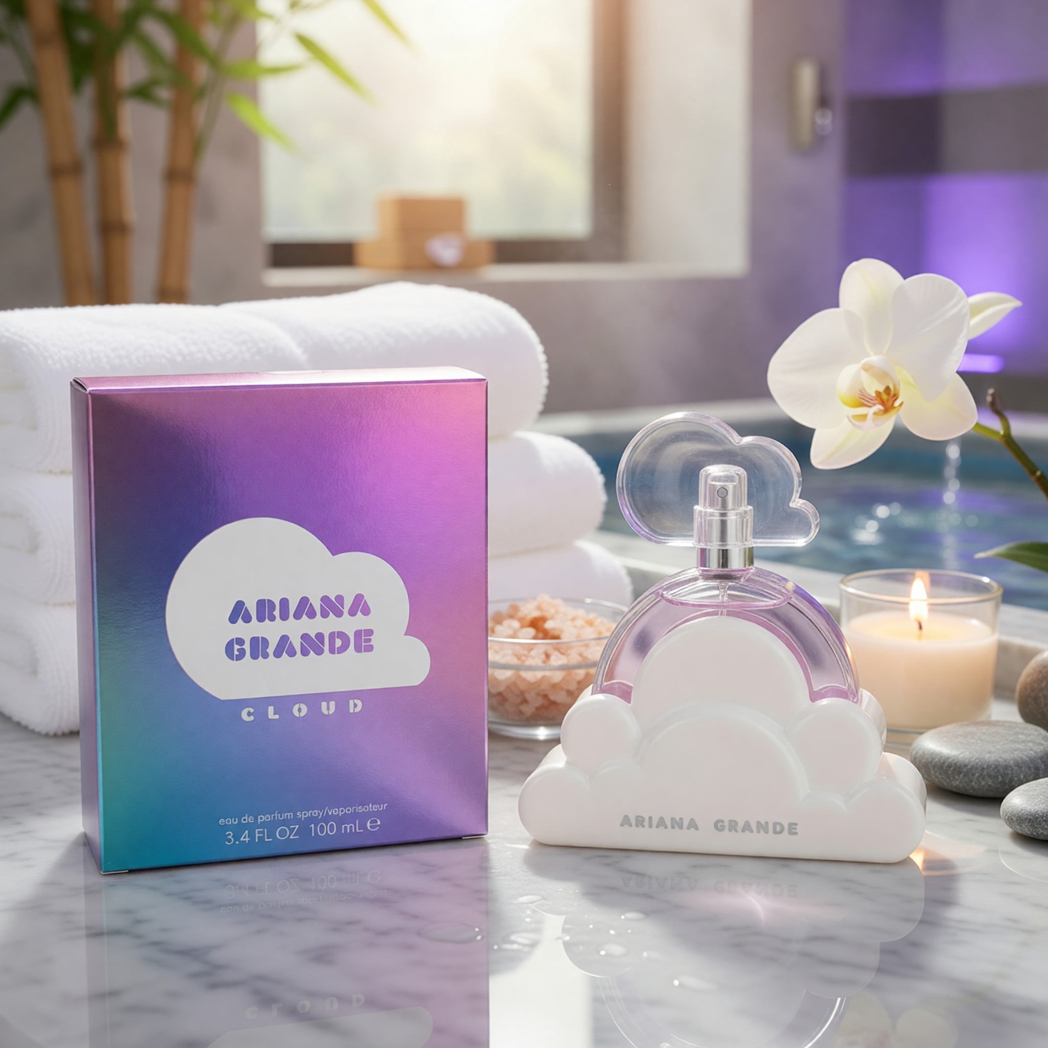 Ariana Grande Cloud Eau De Parfum for Women, Sweet Floral Fragrance (3.4 oz) hwnph