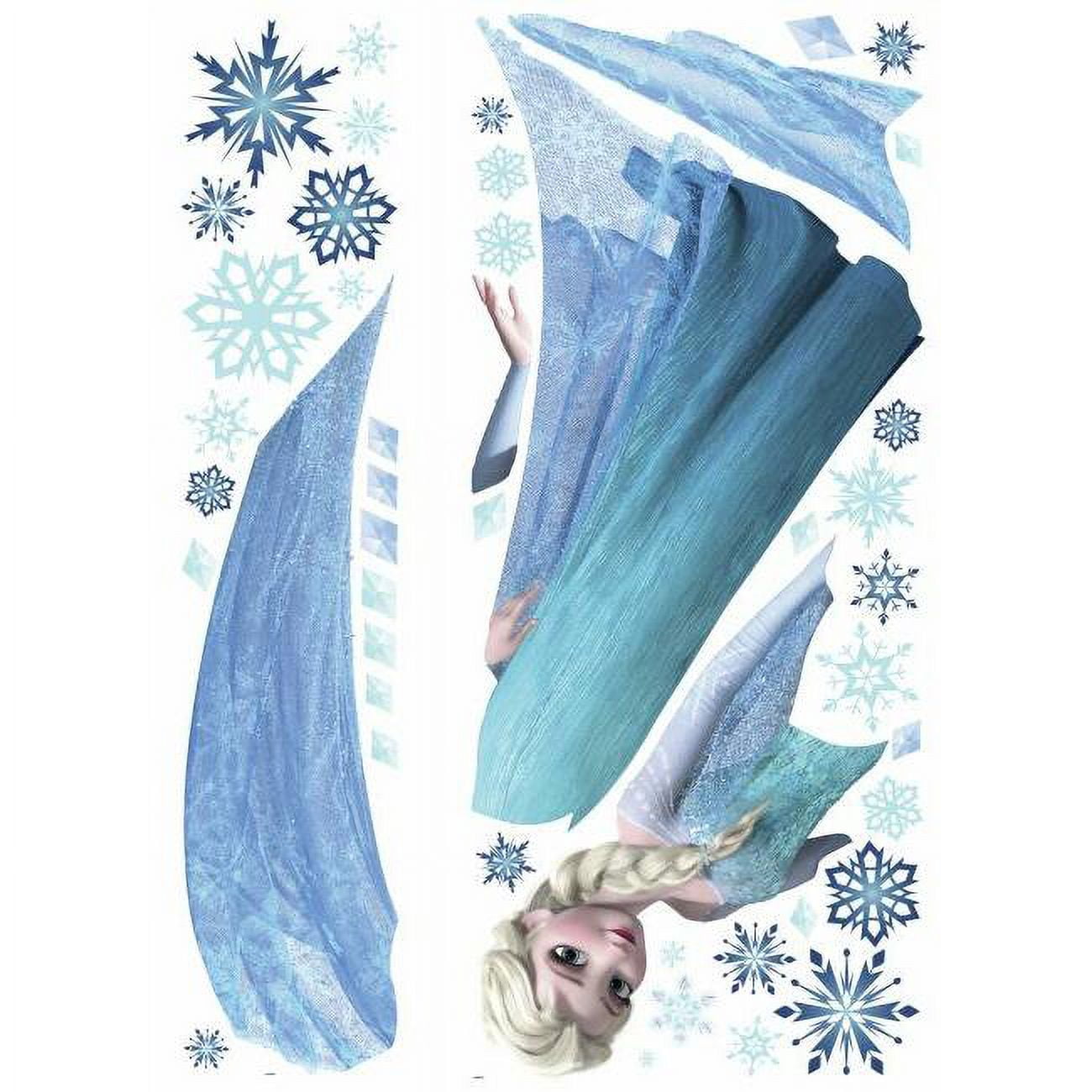 RoomMates Frozen Elsa Giant Wall Decals with Glitter (Blue, 48.75 in x 41.5 in) hy0lj