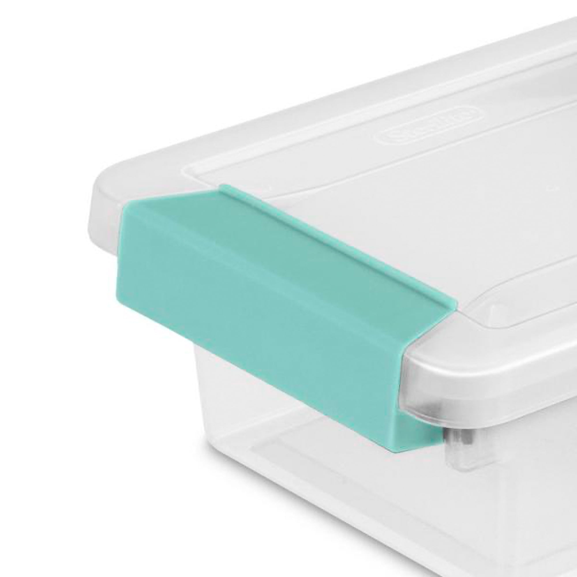 Sterilite Clip Storage Box Organizer Set (Clear, 10 Pack) 7wpr7