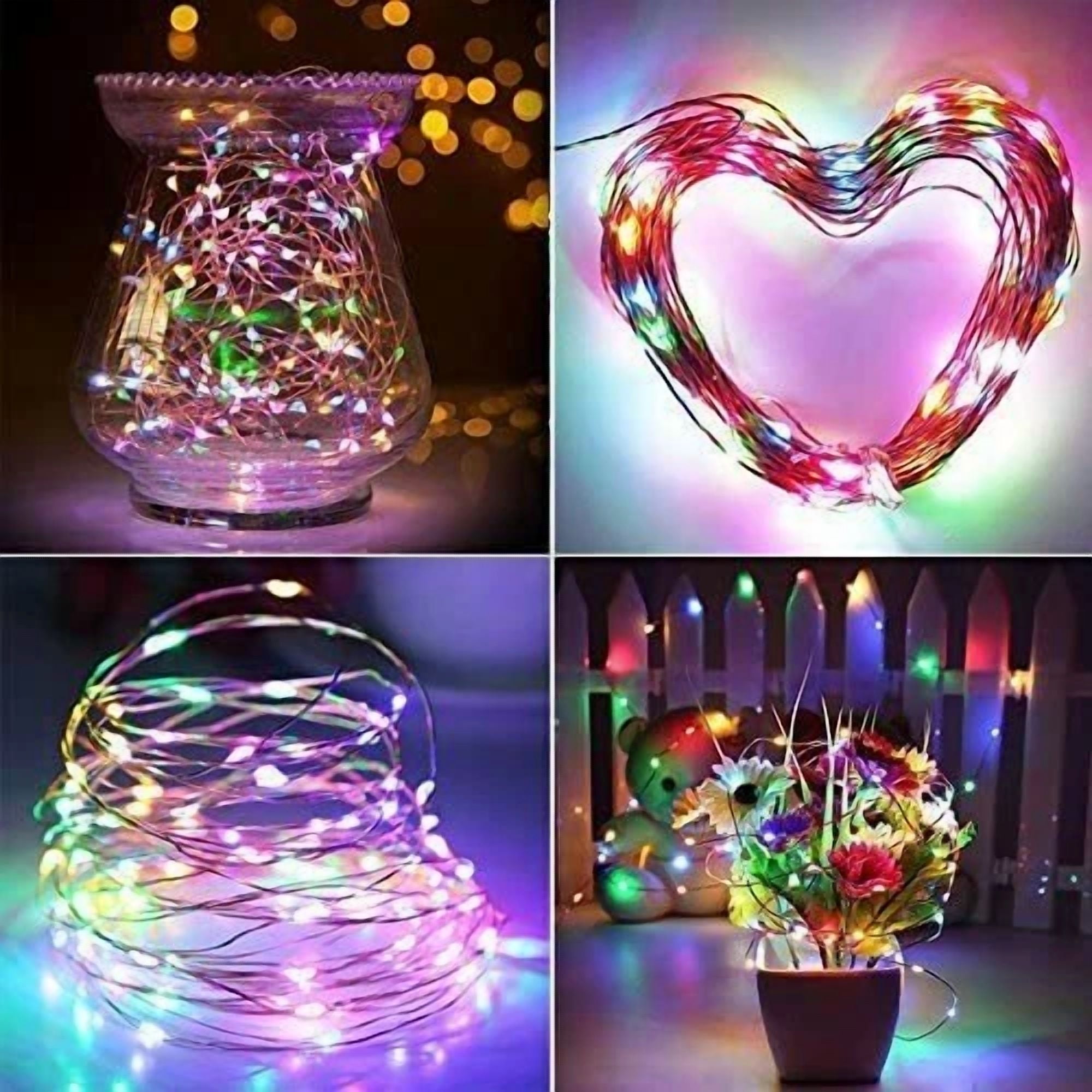 Purely Elizabeth Outdoor Solar LED String Lights Waterproof Garden Decor (Warm White, 20 ft) otffh