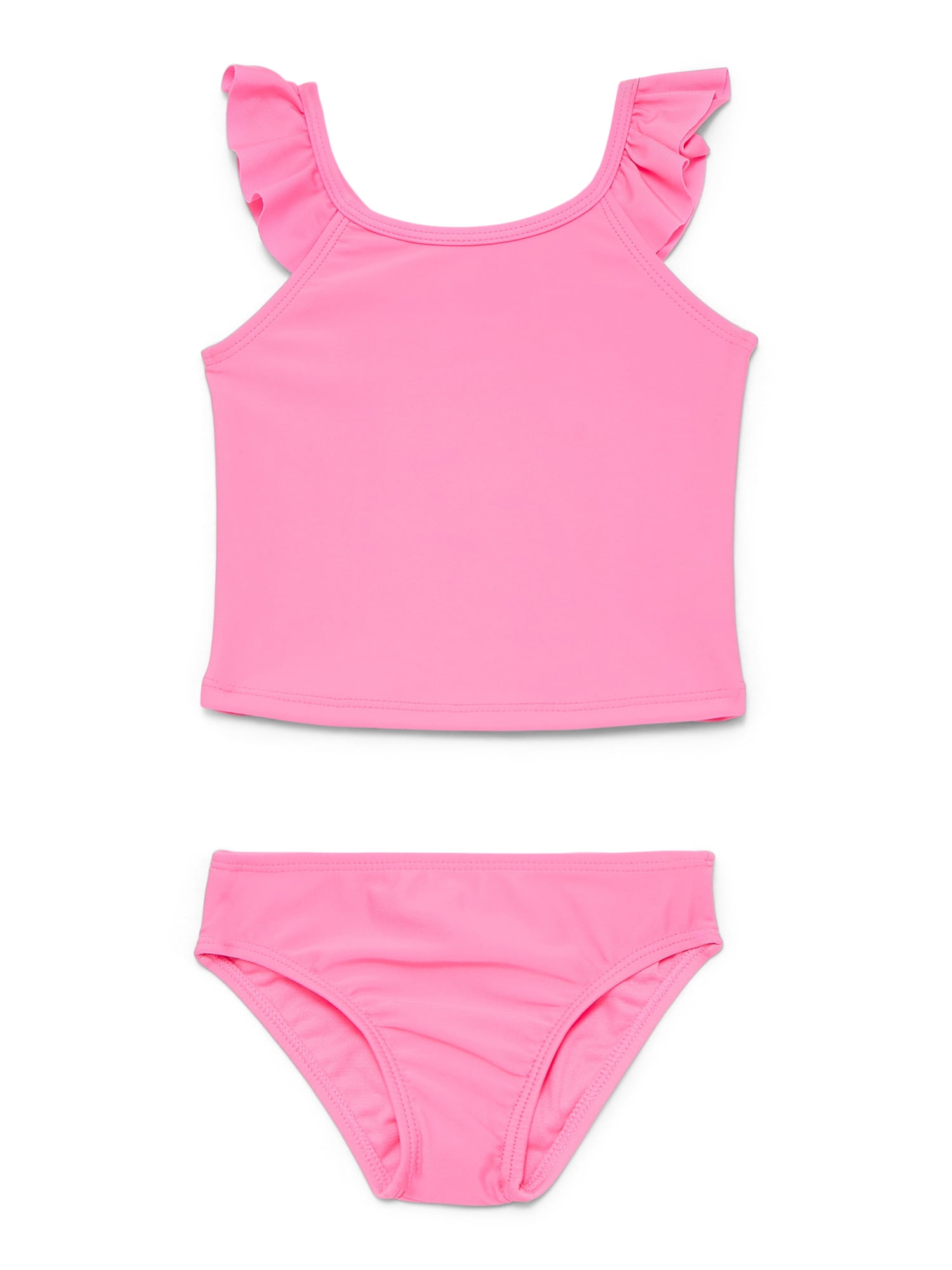 Wonder Nation Baby and Toddler Girl Tankini Swimsuit (Pink, 12M-5T) f5zlf
