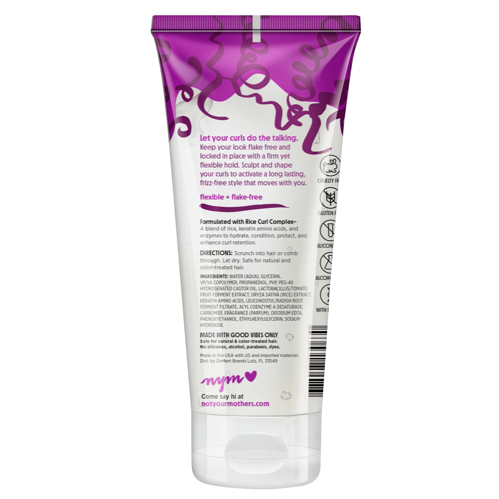 Not Your Mother's Curl Talk Frizz Control Sculpting Hair Gel, Flexible-Firm Hold (6 fl oz) 8m4rt