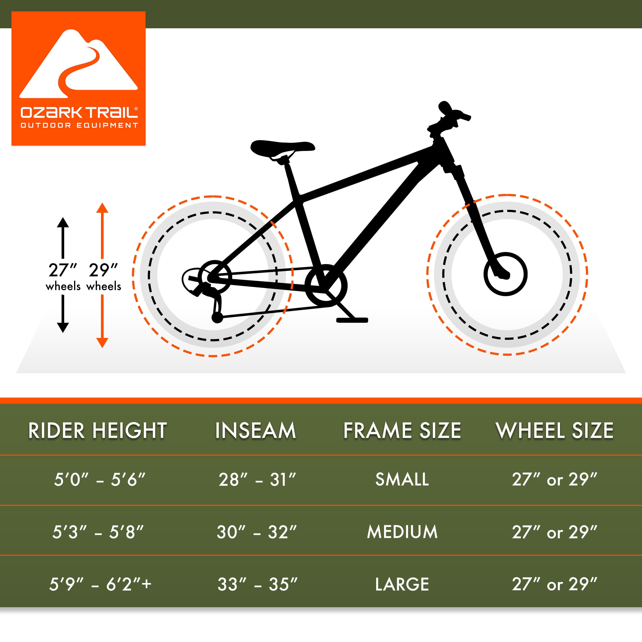 Ozark Trail 29 in M.2 Ridge Mountain Bike, Lightweight Aluminum Frame, Mechanical Disc Brakes (Gray, Small Frame) 1ivwt