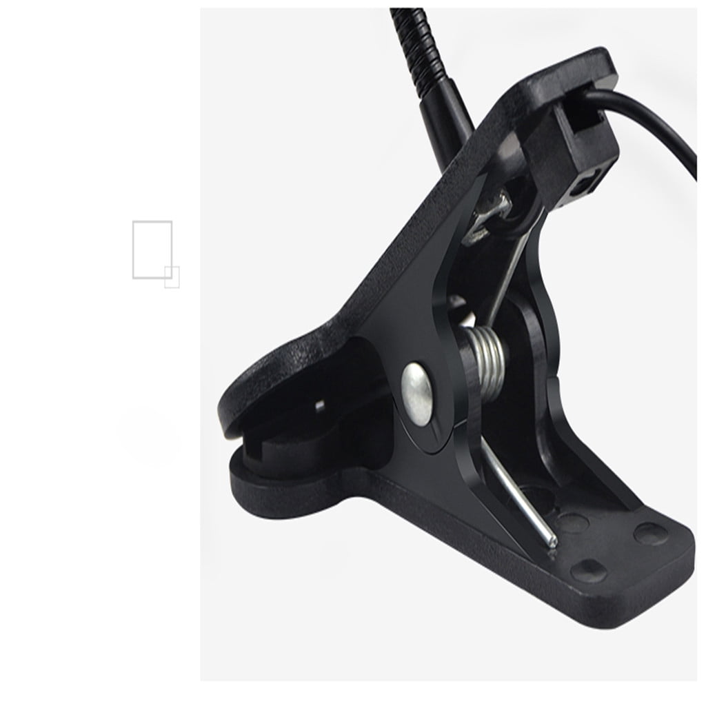 SATRINO LED Desk Lamp Clip On Reading Light (3 Light Modes, 10 Dimmable Levels, Flexible Neck, USB Powered) irjxl