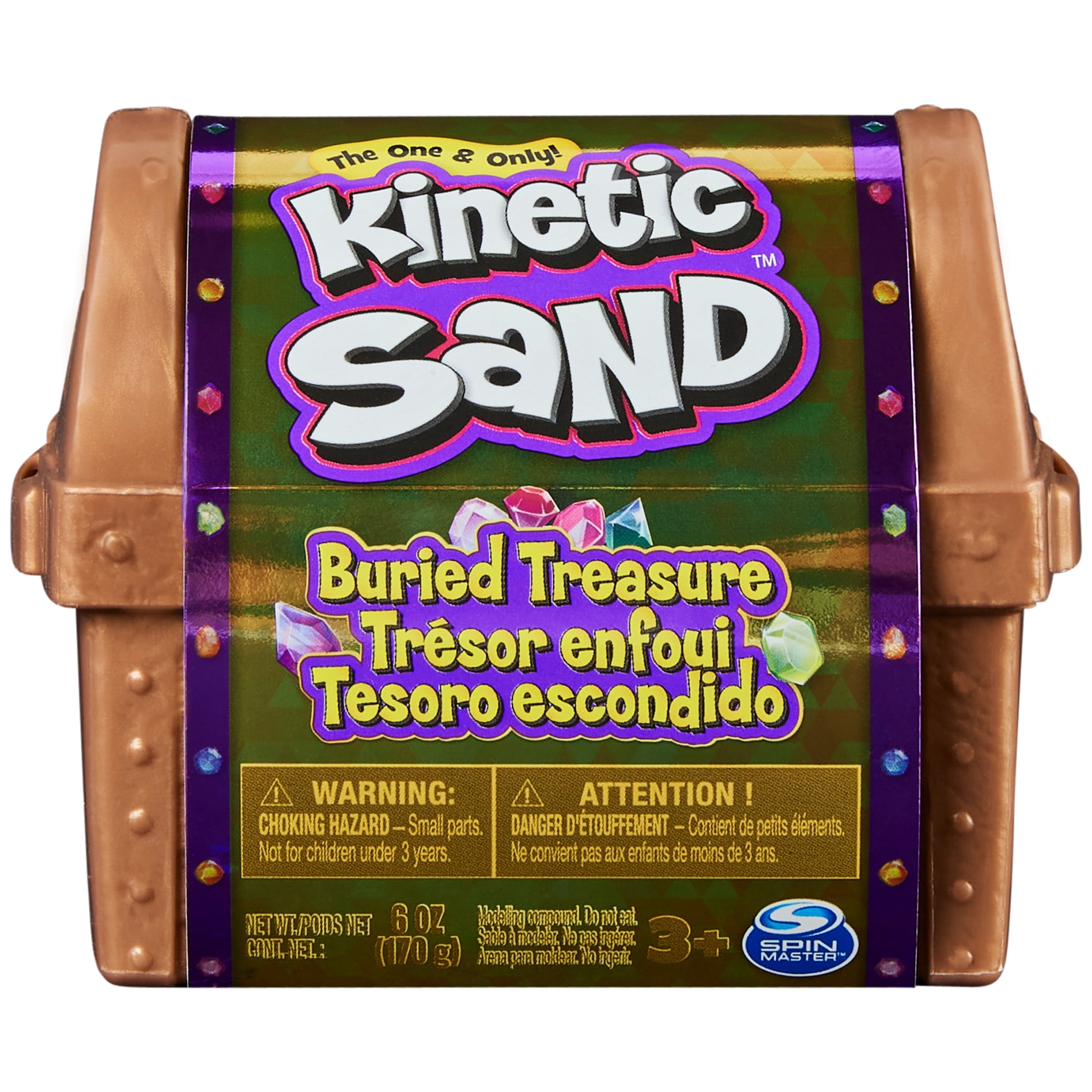 Kinetic Sand Hidden Treasure Sensory Play Set (6 oz) z23s8