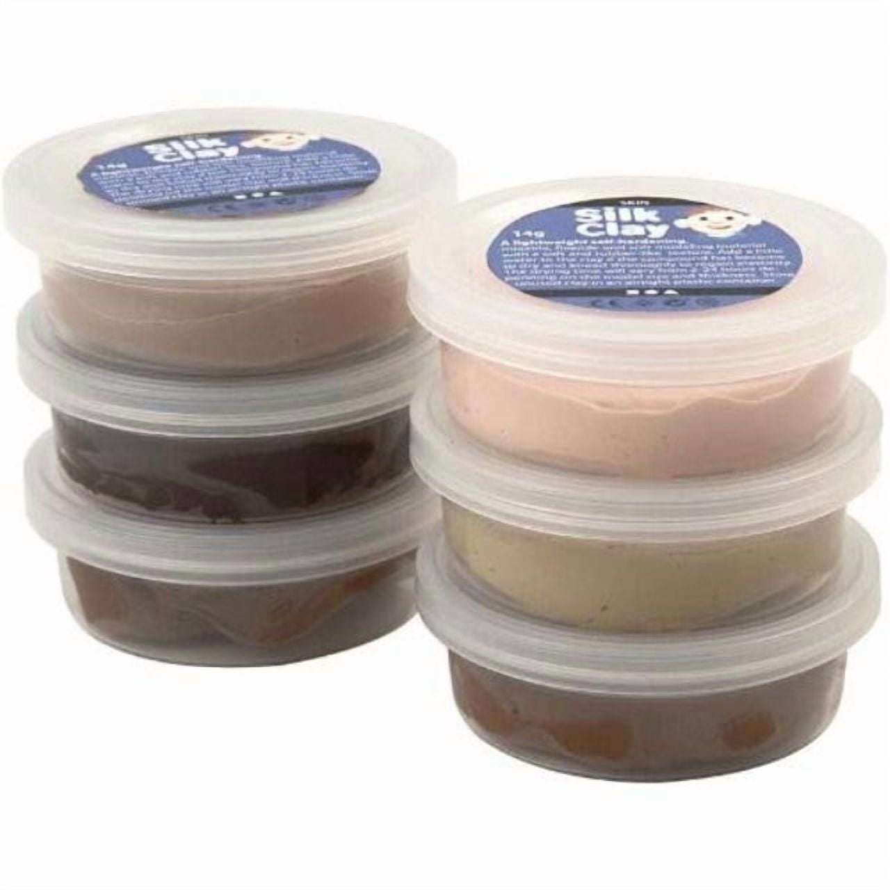 Creativ Silk Clay Modeling Compound Set (Skin Tones, 6 Pack, 3 oz) a0kr4