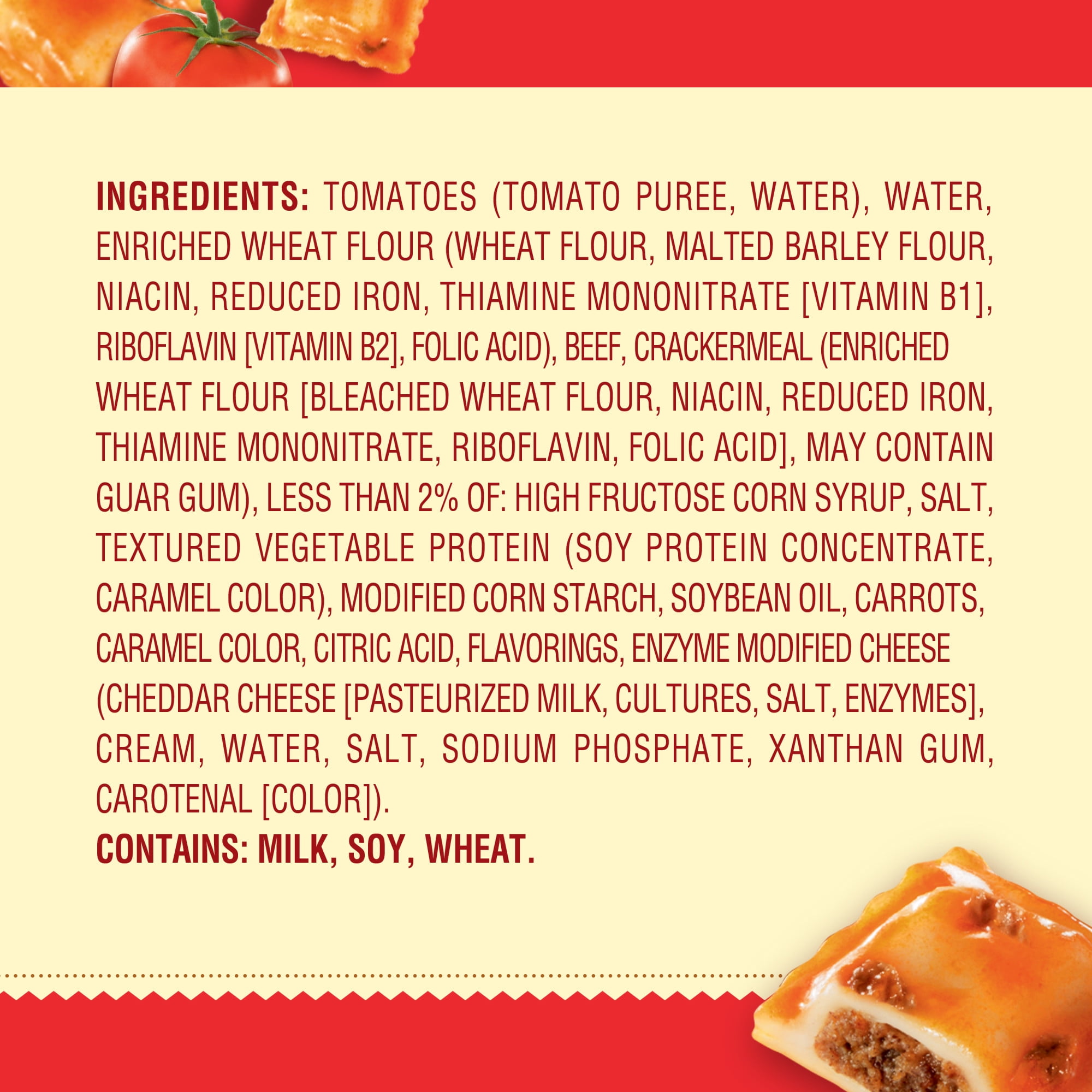 Chef Boyardee Mini Beef Ravioli Pasta in Tomato Sauce (15 oz) 41wca