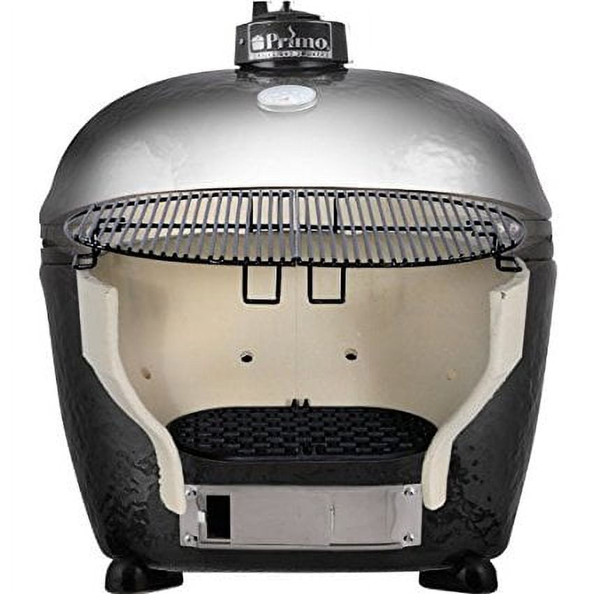 Primo Jack Daniels Edition Ceramic Charcoal Smoker Grill (Black, Oval XL) sd5dn