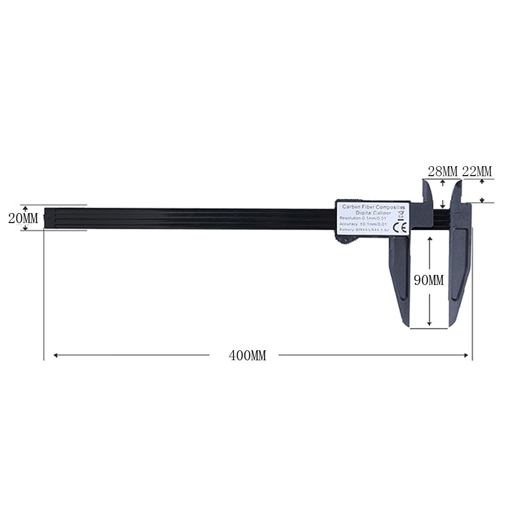 Bravomigo Electronic Digital Caliper with Large LCD Screen (12 in) 5l9hr