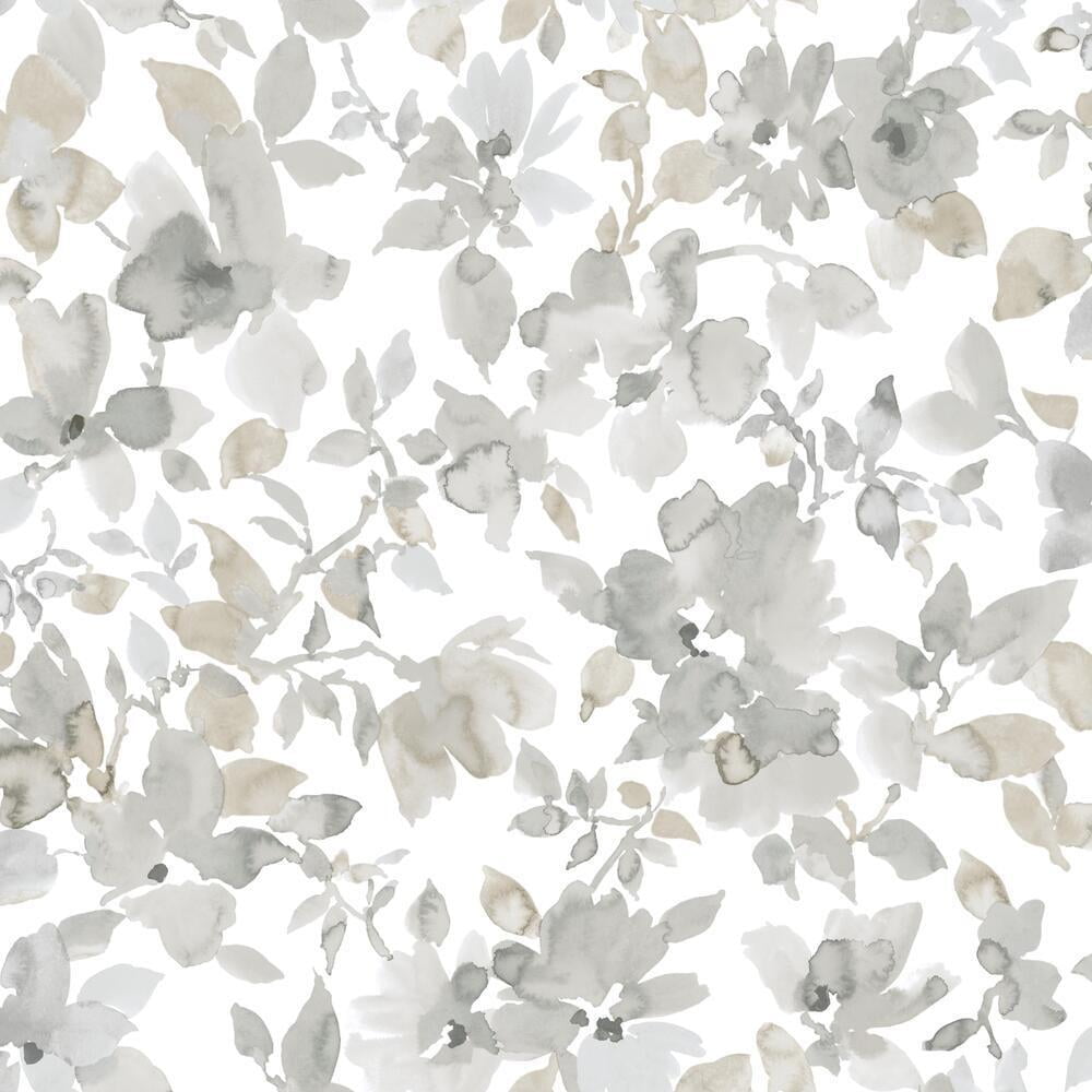 RoomMates Floral Peel and Stick Wallpaper, Removable Self-Adhesive Wall Decor (Light Pink, 28.18 sq ft) 01qoa