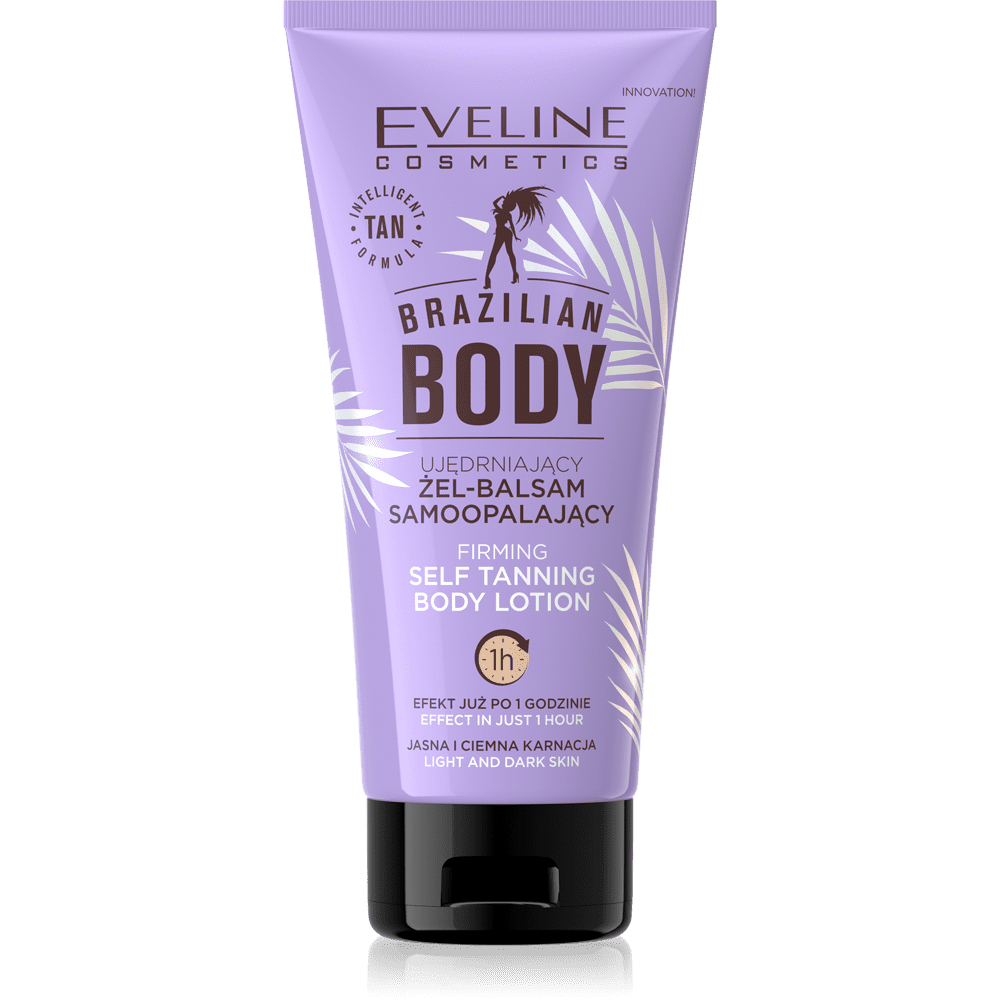 Eveline Cosmetics Brazilian Body Self Tanning Lotion (Natural Glow, Moisturizing Formula, 5.07 fl oz) qc8ei