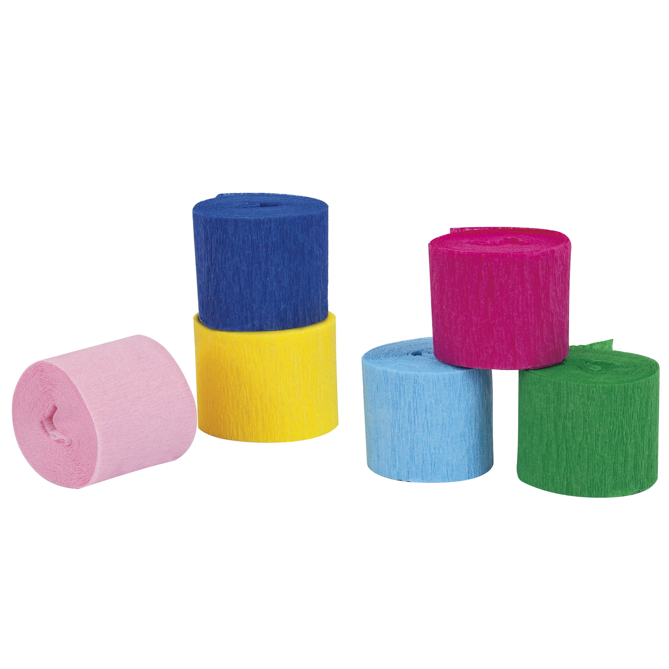 Way To Celebrate Crepe Paper Streamers Party Decorations (Multicolor, 6 Count, 20 ft) zug2o