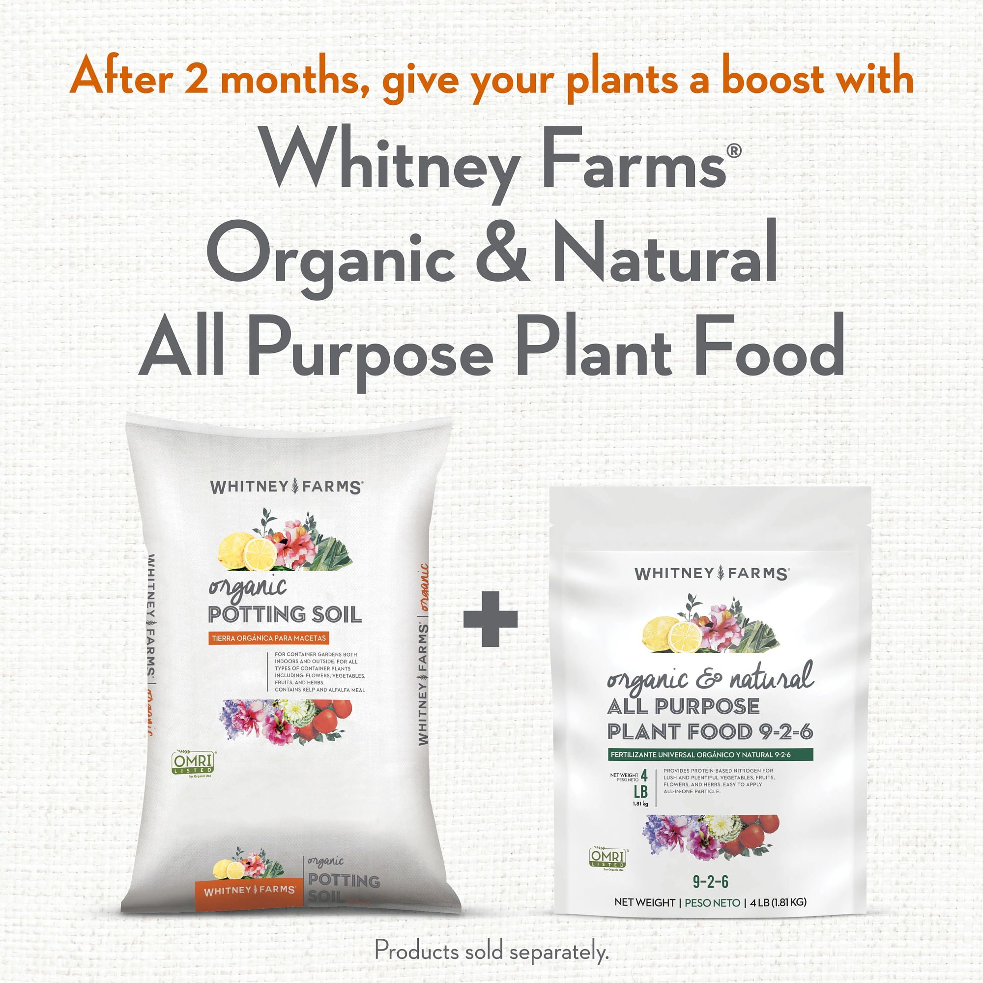Whitney Farms Organic Potting Soil (Natural Nutrient-Rich Blend, 16 Dry qt) 3hofb