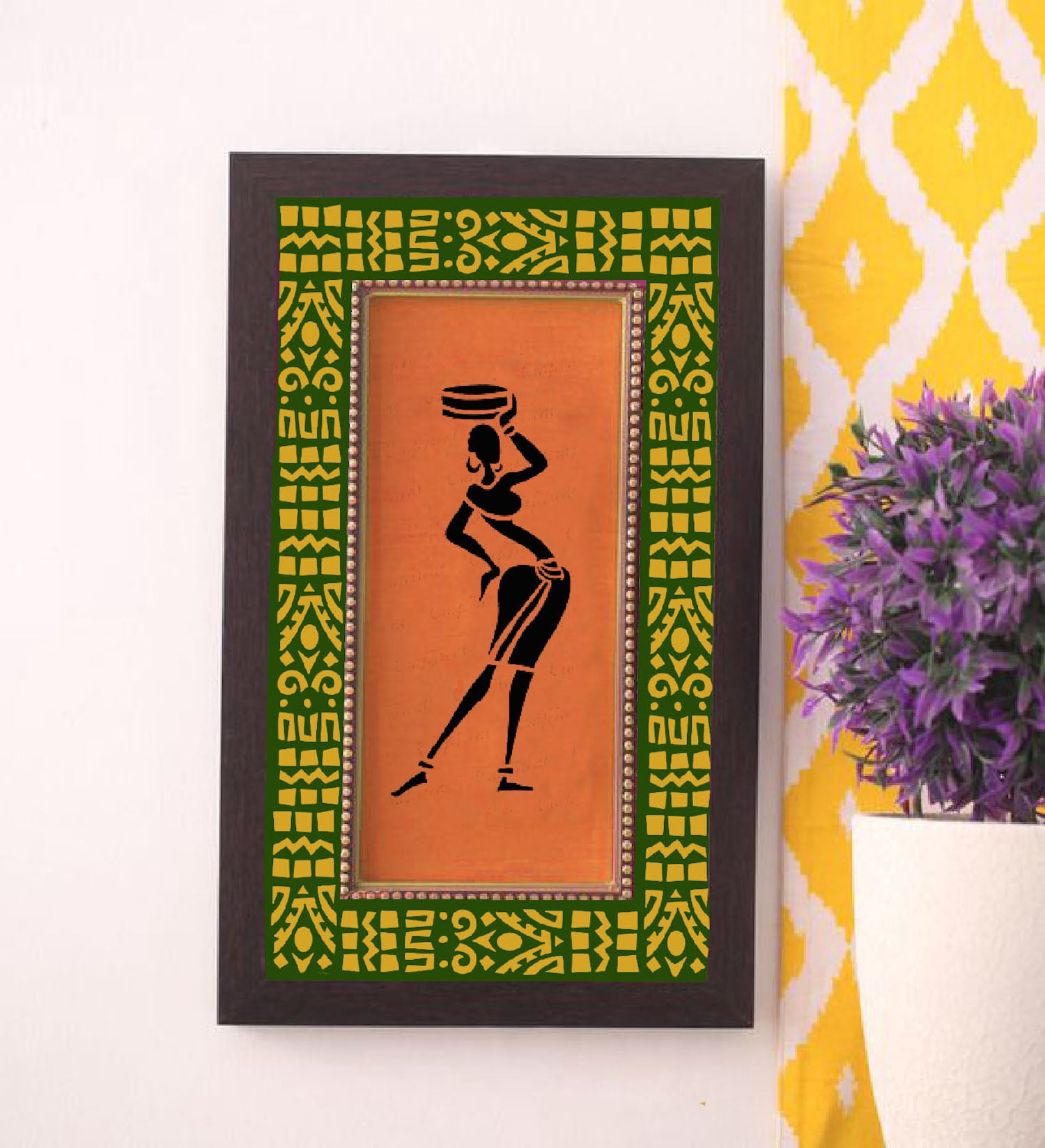 CrafTreat Tribal Daily Chores Stencil for Painting and Crafting (Clear, 12 in x 12 in) r6dzg