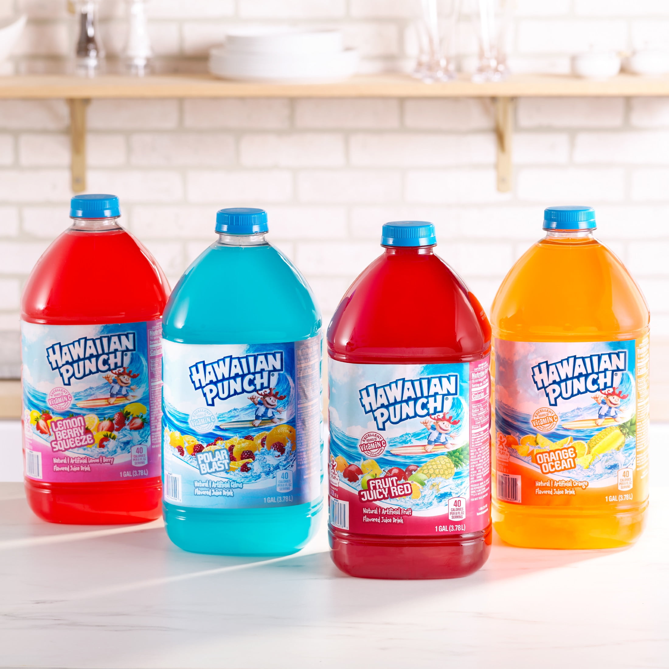 Hawaiian Punch Fruit Juicy Red Fruit Drink (Red, 128 fl oz) u4swt