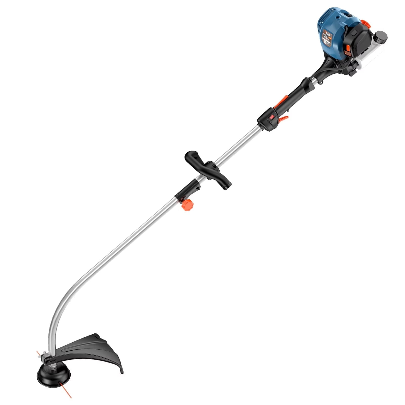 Senix 26.5cc 4-Cycle Gas String Trimmer, 17.7 in Cutting Width, Curved Shaft Weed Eater (11.3 lb) xmgv6