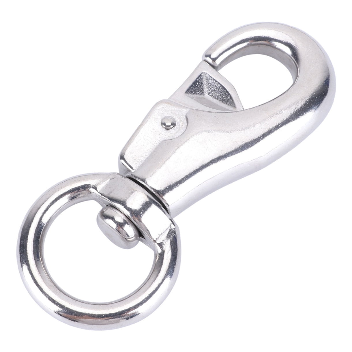 HOMOYOYO 360 Degree Swivel Hammock Hook Heavy Duty Metal Hanger for Patio Swing (Silver, 1 Pack) e16gq