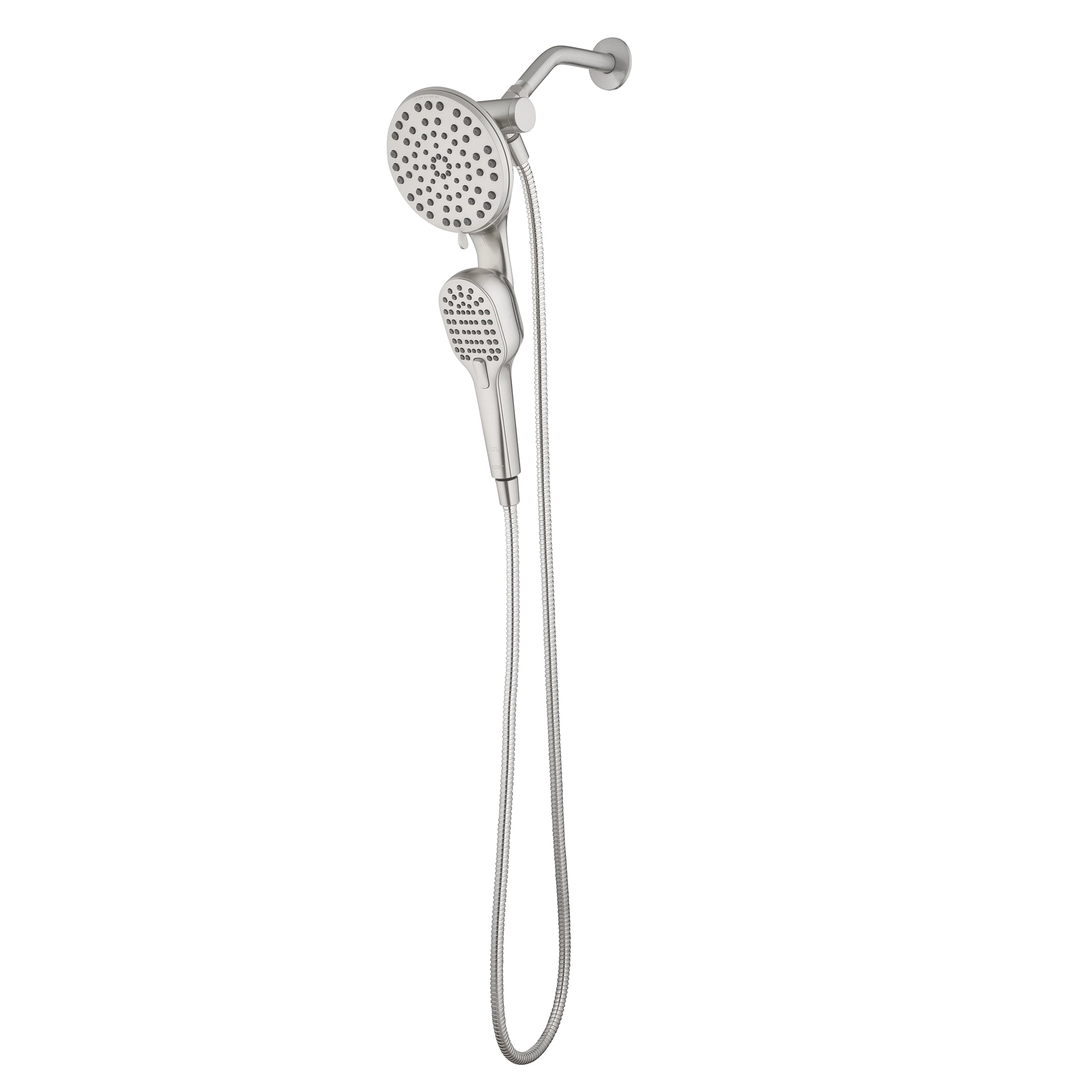 Better Homes & Gardens Magnetic Dual Showerhead Combo (Satin Nickel, 72 in Hose) a5esw