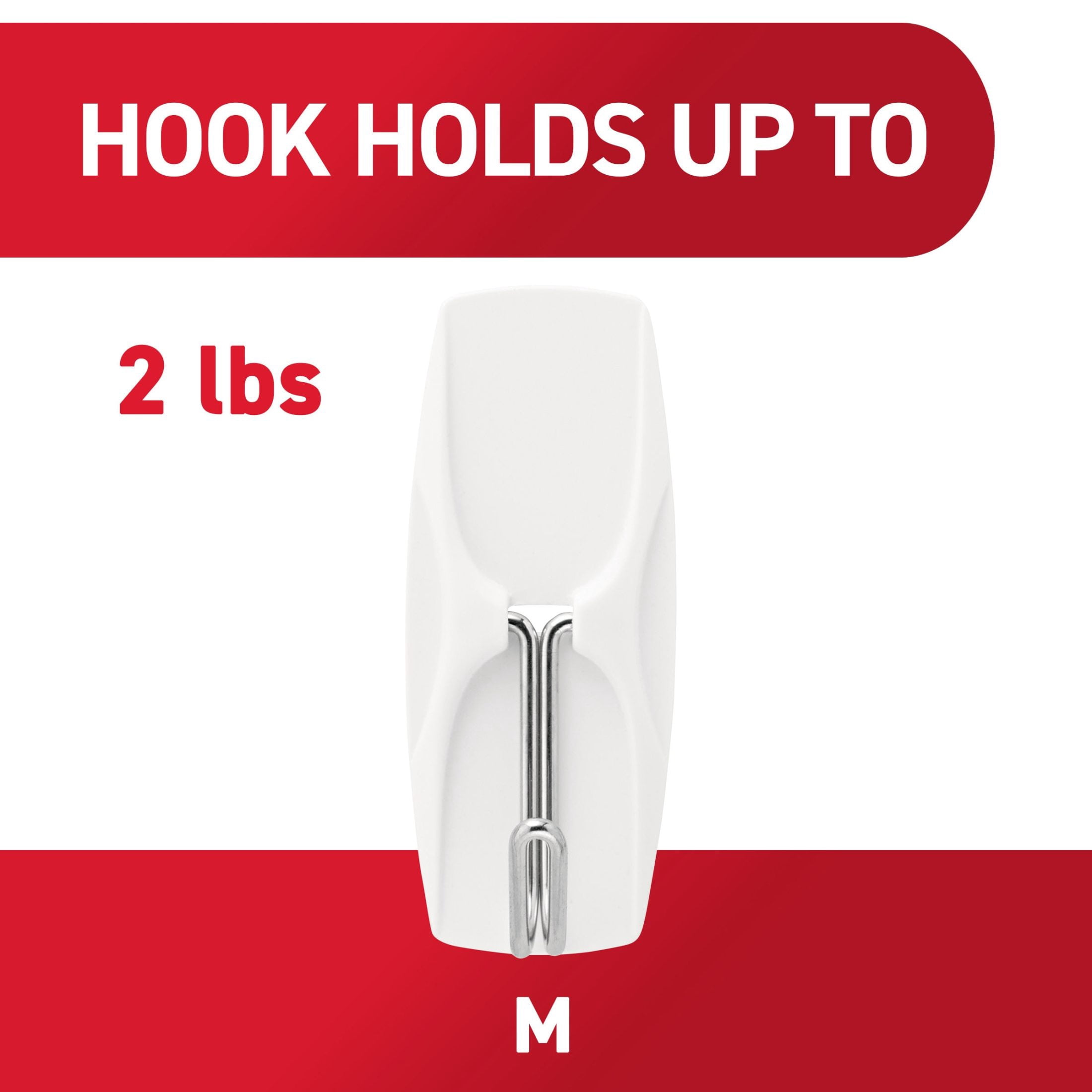 Command Medium Wire Toggle Hooks, Damage-Free Wall Hanging Organizer (White, 7 Hooks and 8 Strips) crmu7 - Image 7