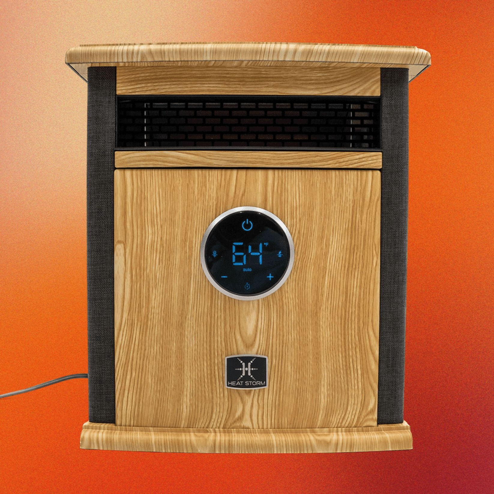Heat Storm Infrared Cabinet Heater, 1500 Watt Portable Electric Space Heater with Remote Control (Black, 1500 Watt) e36f9