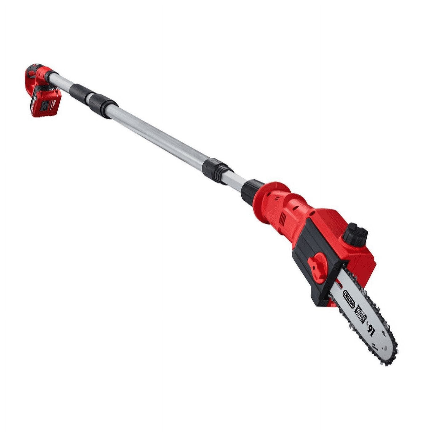 Bauer 20V Cordless Extendable Pole Saw (Red, 8 in Bar, 9.25 ft Length) p7bds