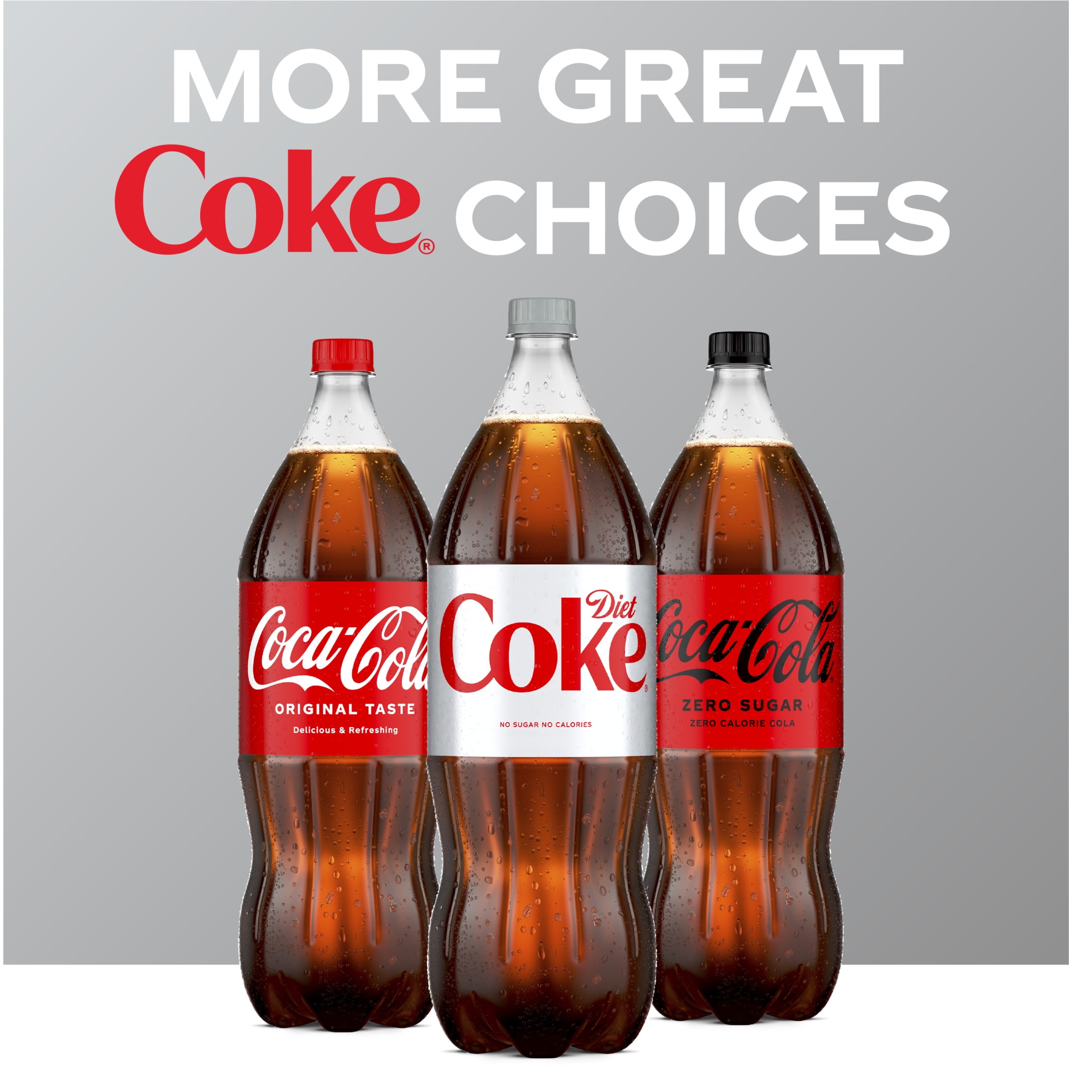 Diet Coke Carbonated Soft Drink, Zero Calorie Refreshing Soda (67.6 fl oz) h2m89