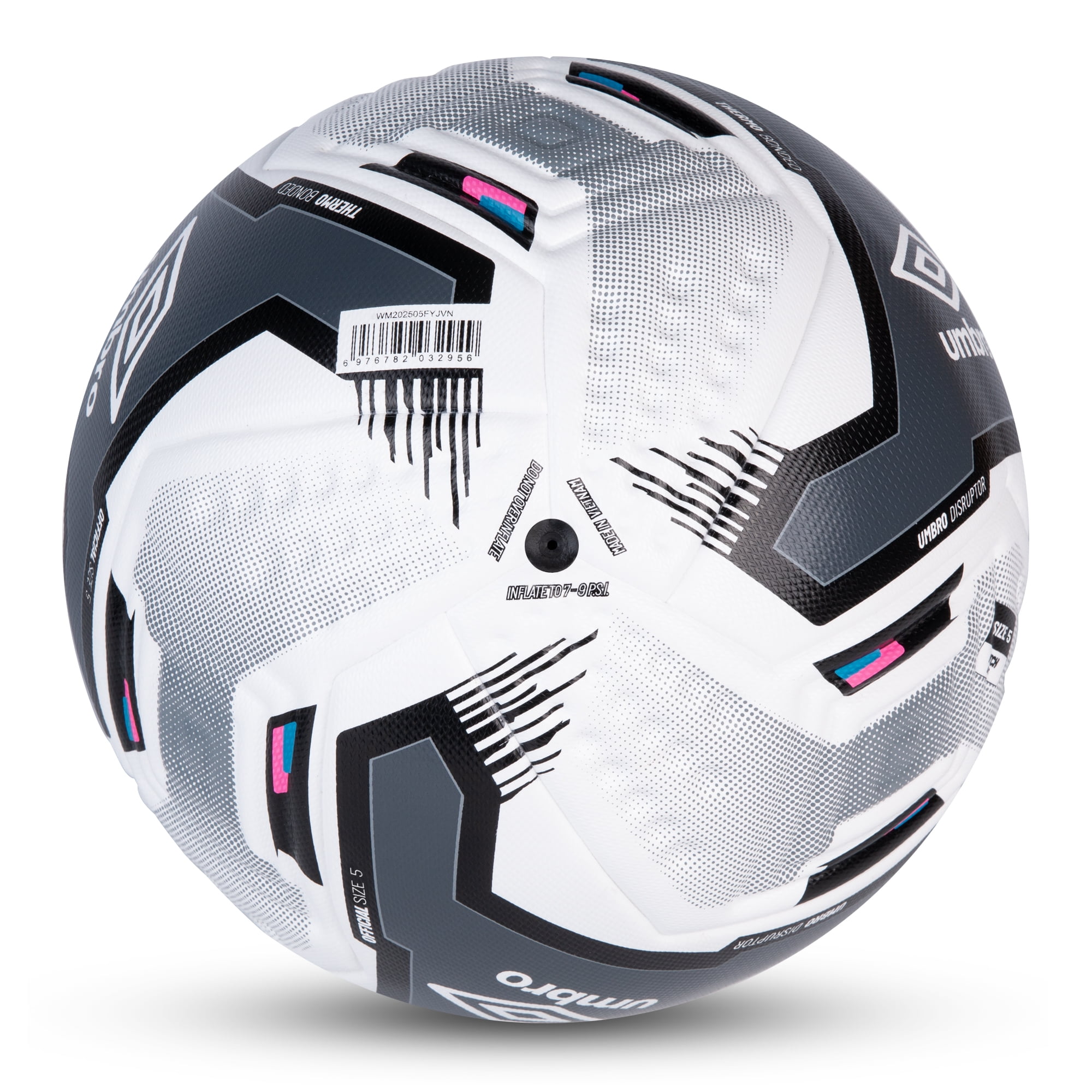 Umbro Disruptor Soccer Ball Match-Ready Performance (White, Size 5) lt6sc