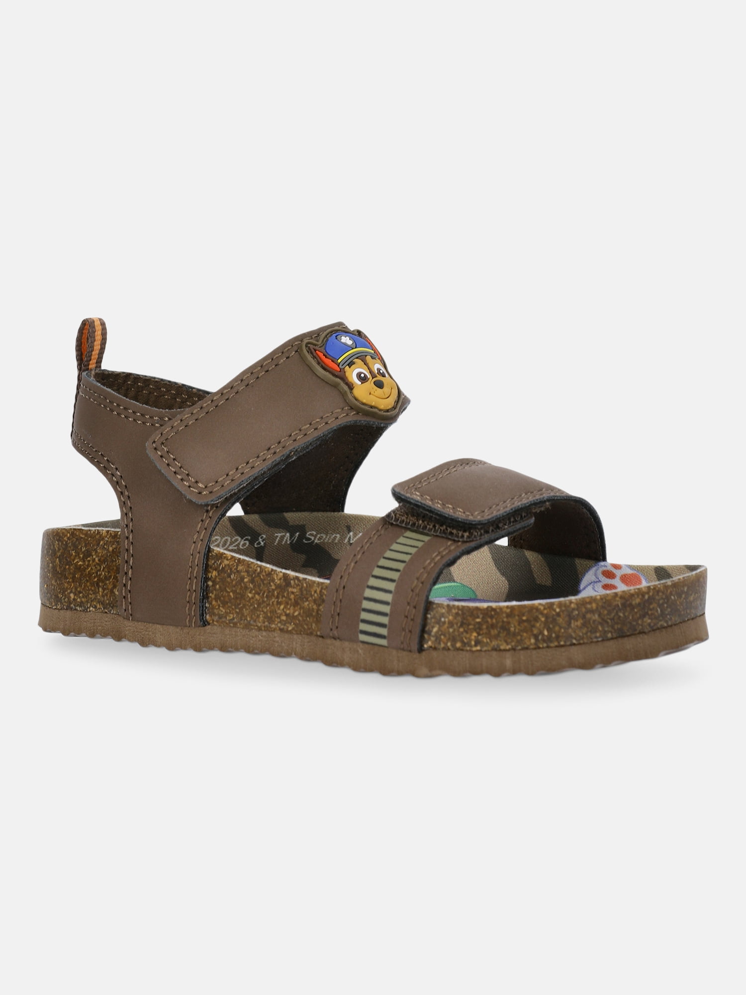 PAW Patrol Toddler Boys Two-Strap Sandals (Brown, 8 Toddler) zeks2