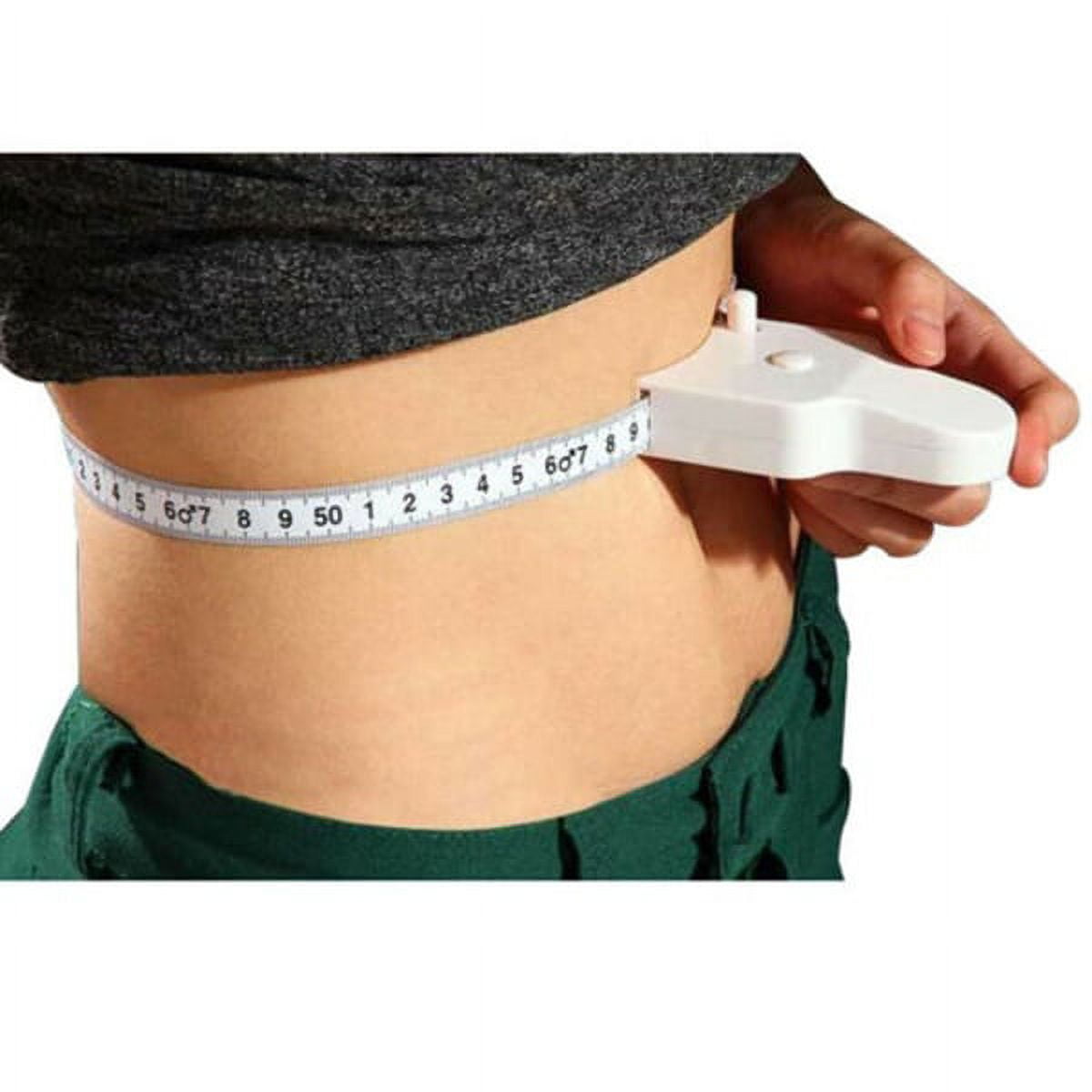 Sportuli Body Measuring Tape, Retractable Tape Measure for Fitness and Weight Loss Tracking (White, 60 in) nu60g