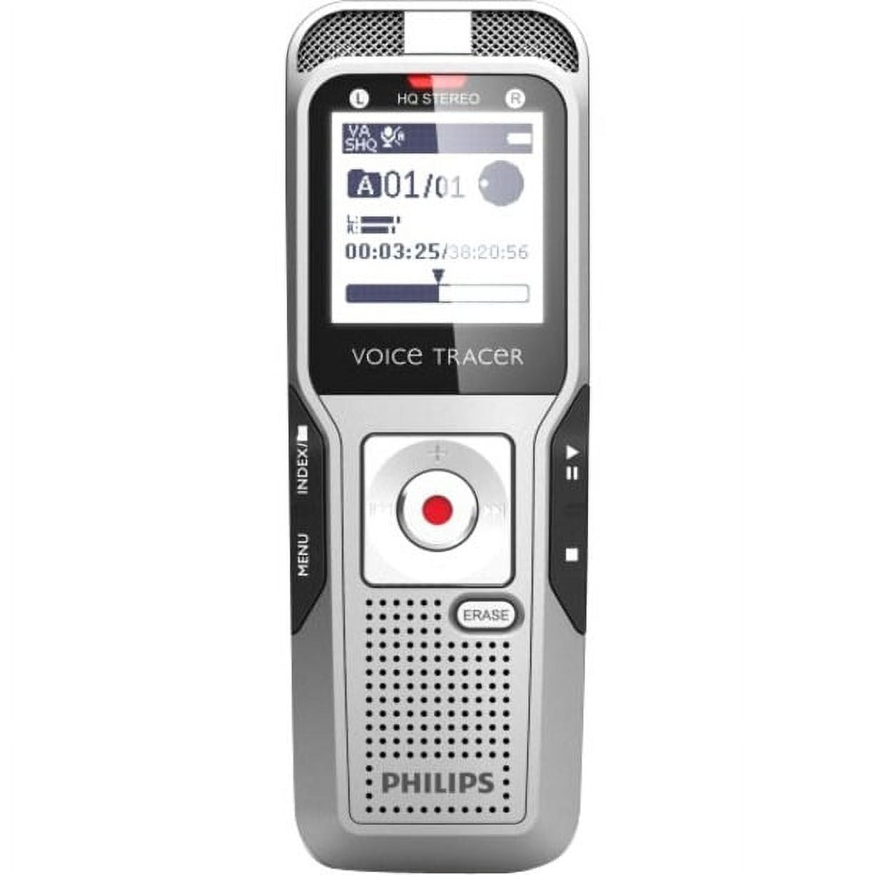 Philips Voice Tracer Digital Recorder with AutoAdjust Recording (Black, 32 GB Capacity) iduik