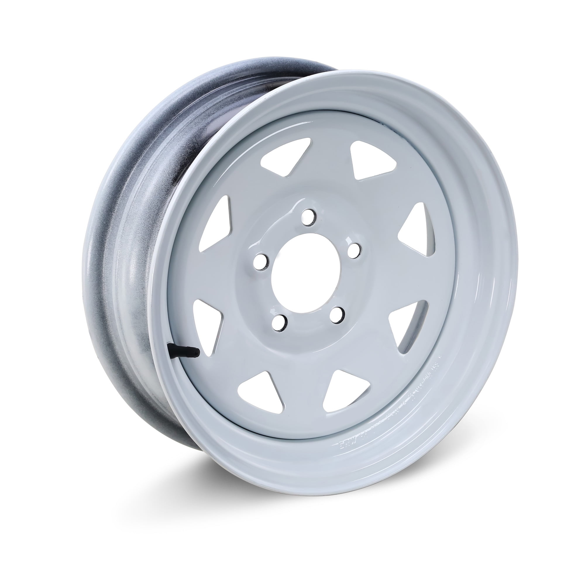 ROCKMAN ST205/75R14 Trailer Tire and Wheel Assembly (Silver, 2-Pack) nbz5n