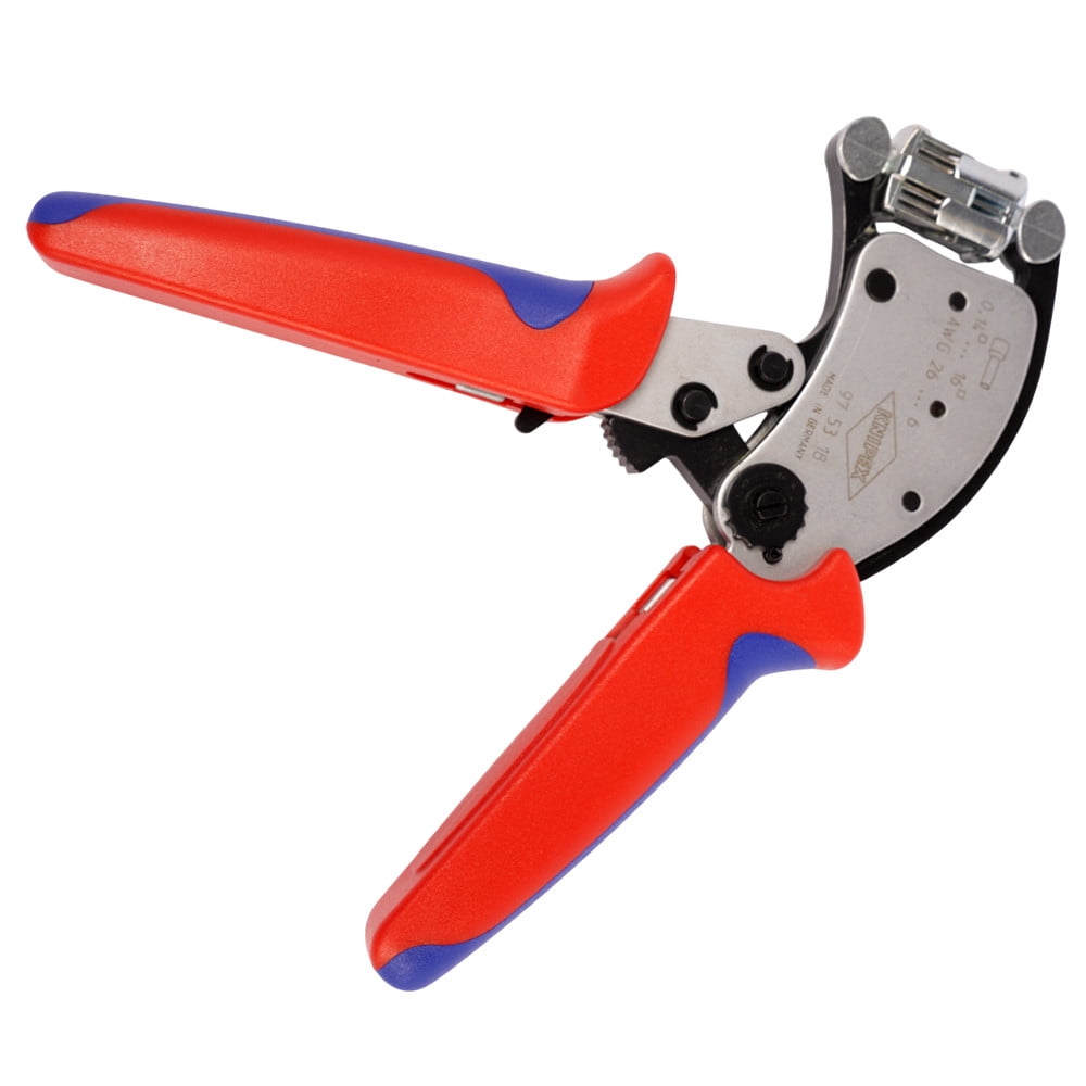 Knipex Twistor16 Self-Adjusting Crimping Pliers for End Sleeves (Black, 7.87 in) uhm4c